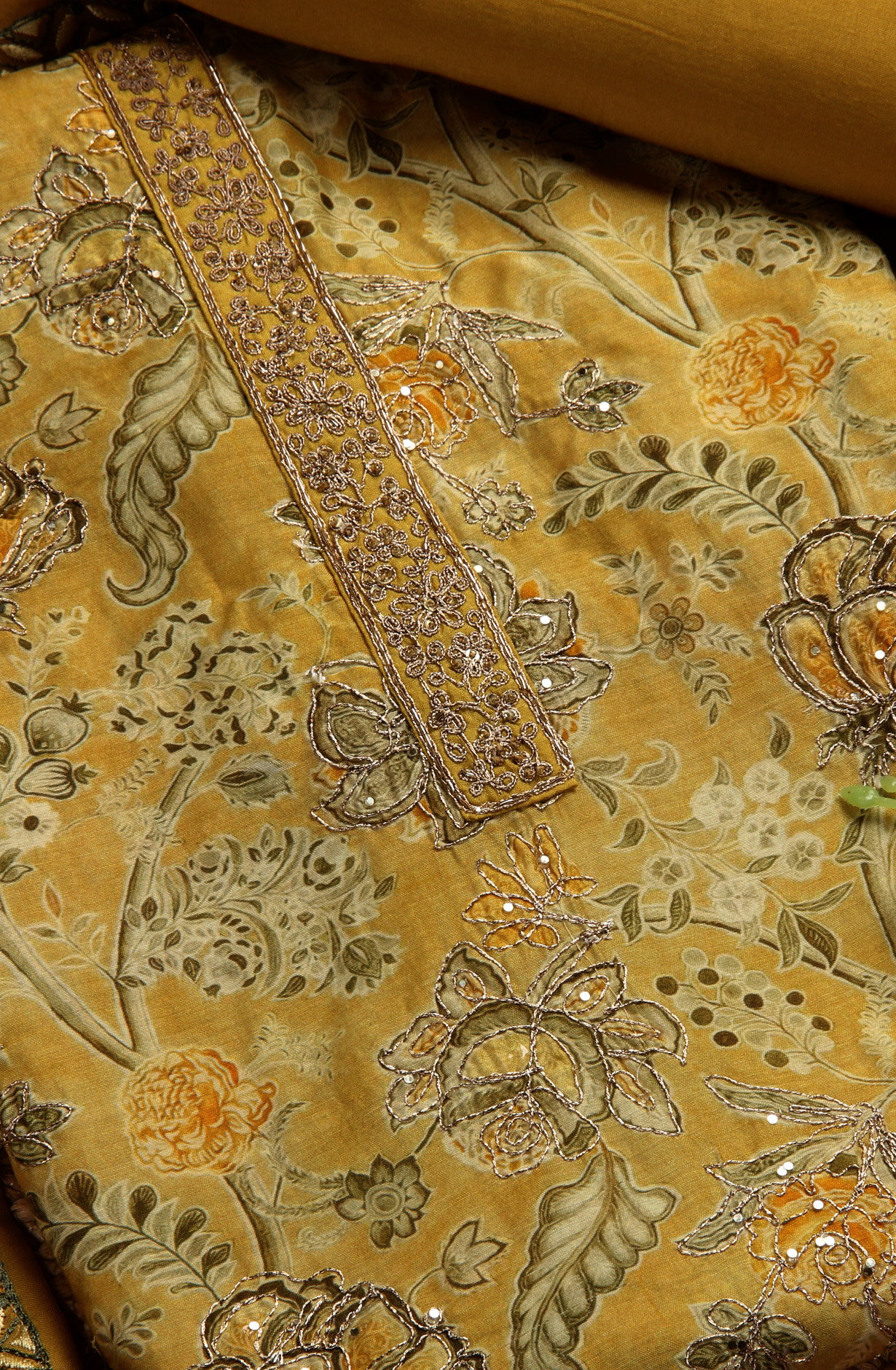 Mehndi Green Modal Exclusive Salwar Kameez with Organza Dupatta - R157-SPR1506B