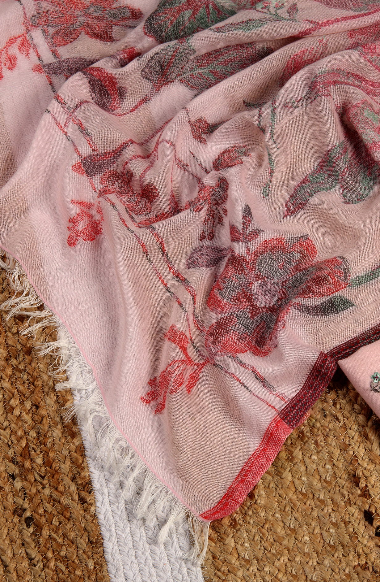 Pink Cotton Embroidered Salwar Kameez with Dupatta - R157-SPR1523A
