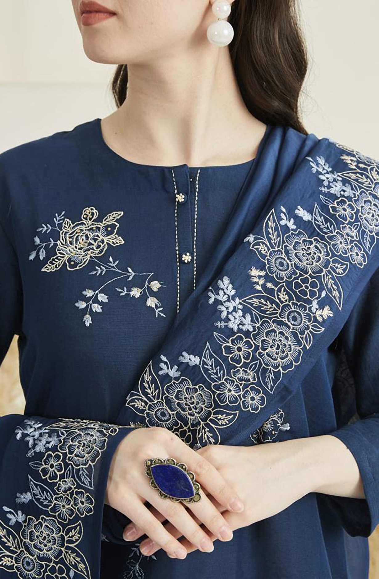 Teal Beautiful Organza Festive Wear Salwar Suit - R157-SPR1561A