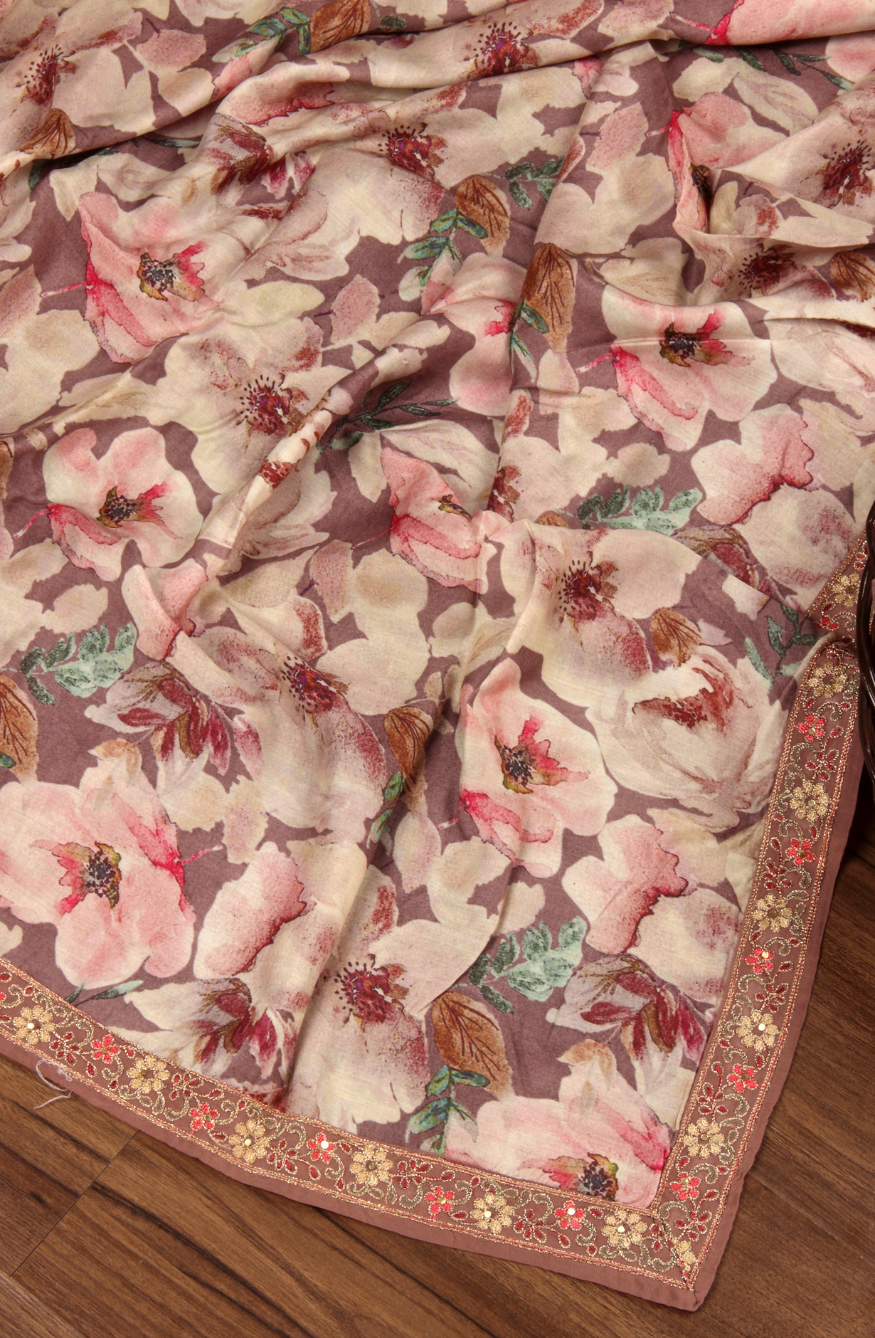 Mauve Beautiful Silk Jacquard Salwar Kameez with Dupatta - R157-SPR1599