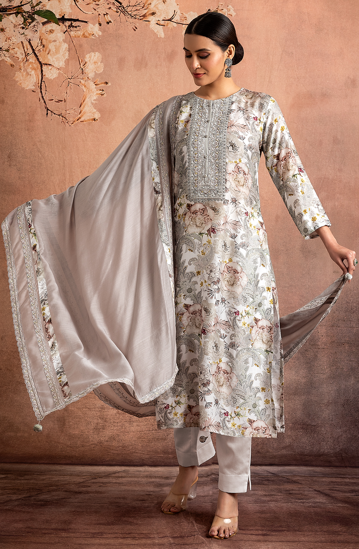 Multicolor Exclusive Modal Digital Printed Salwar Suit with Trendy Dupatta - R157-SPR1834