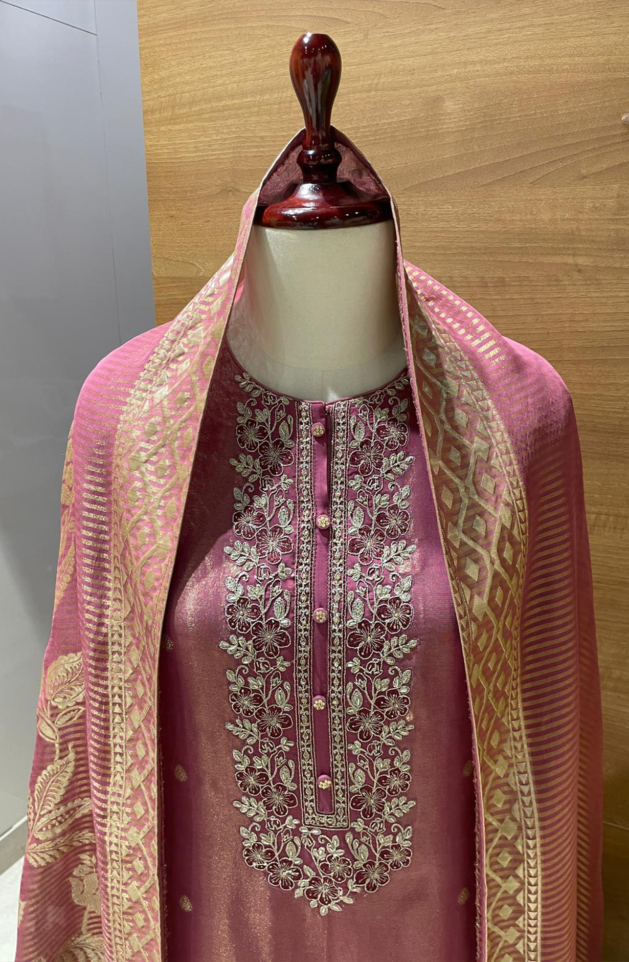 Mauve Designer Tissue Silk Festive Salwar Suit - R157-SPR1946A