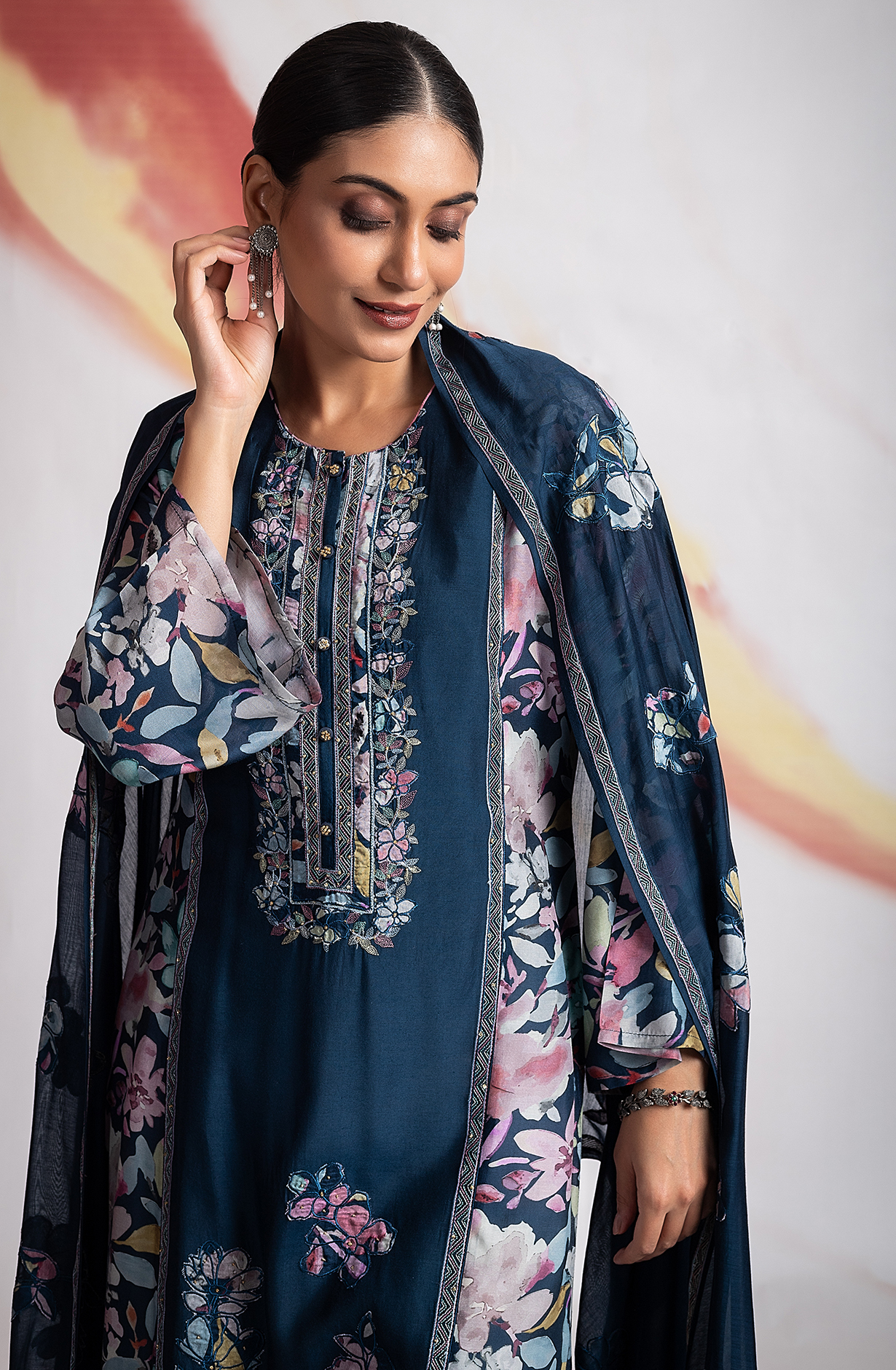Blue Festive Special Muslin Digital Printed Salwar Suit with Trendy Dupatta - R157-SPR1965