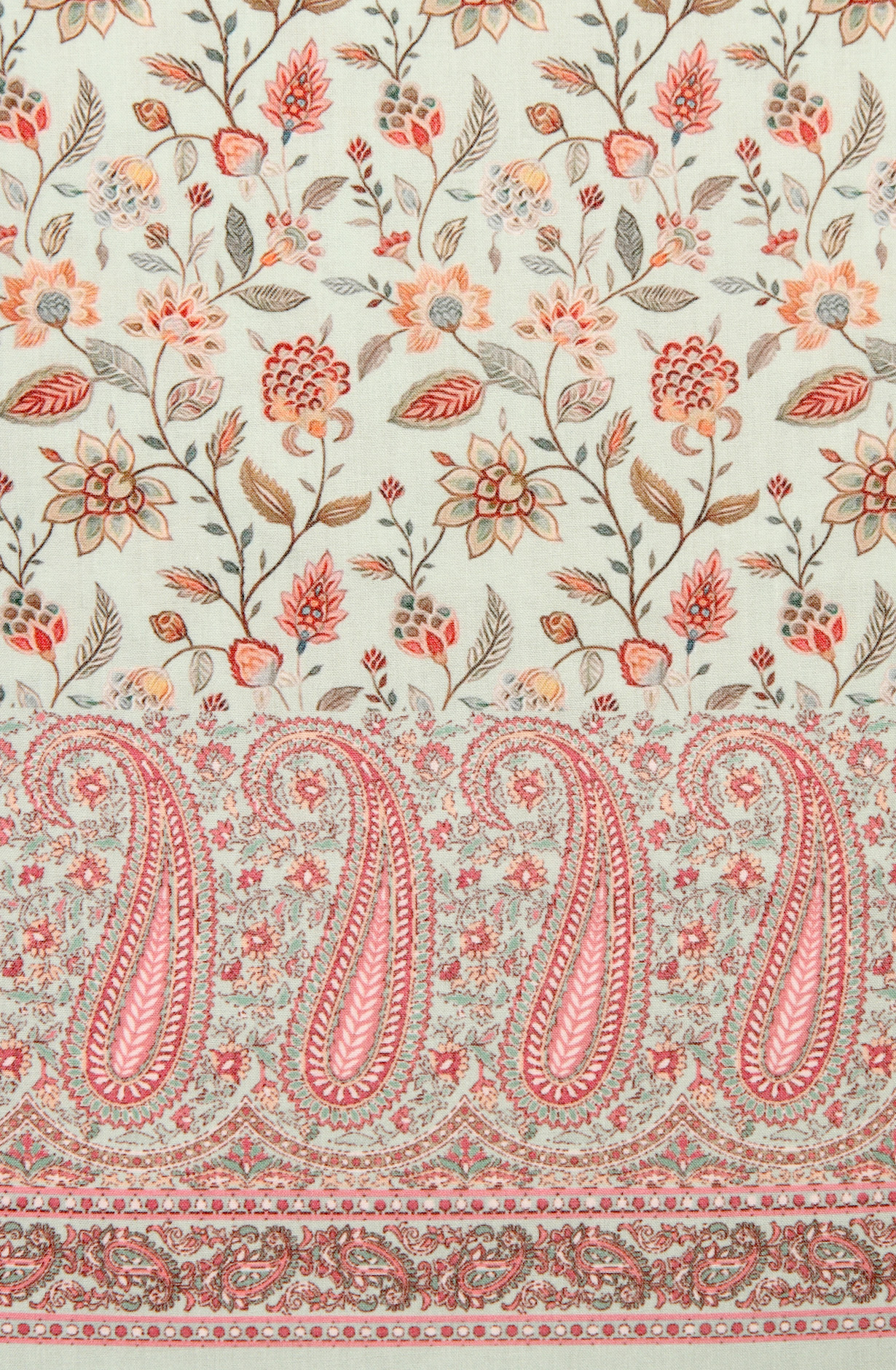 Sea Green Cotton Voile Digital Printed Salwar Kameez - RIV1278C