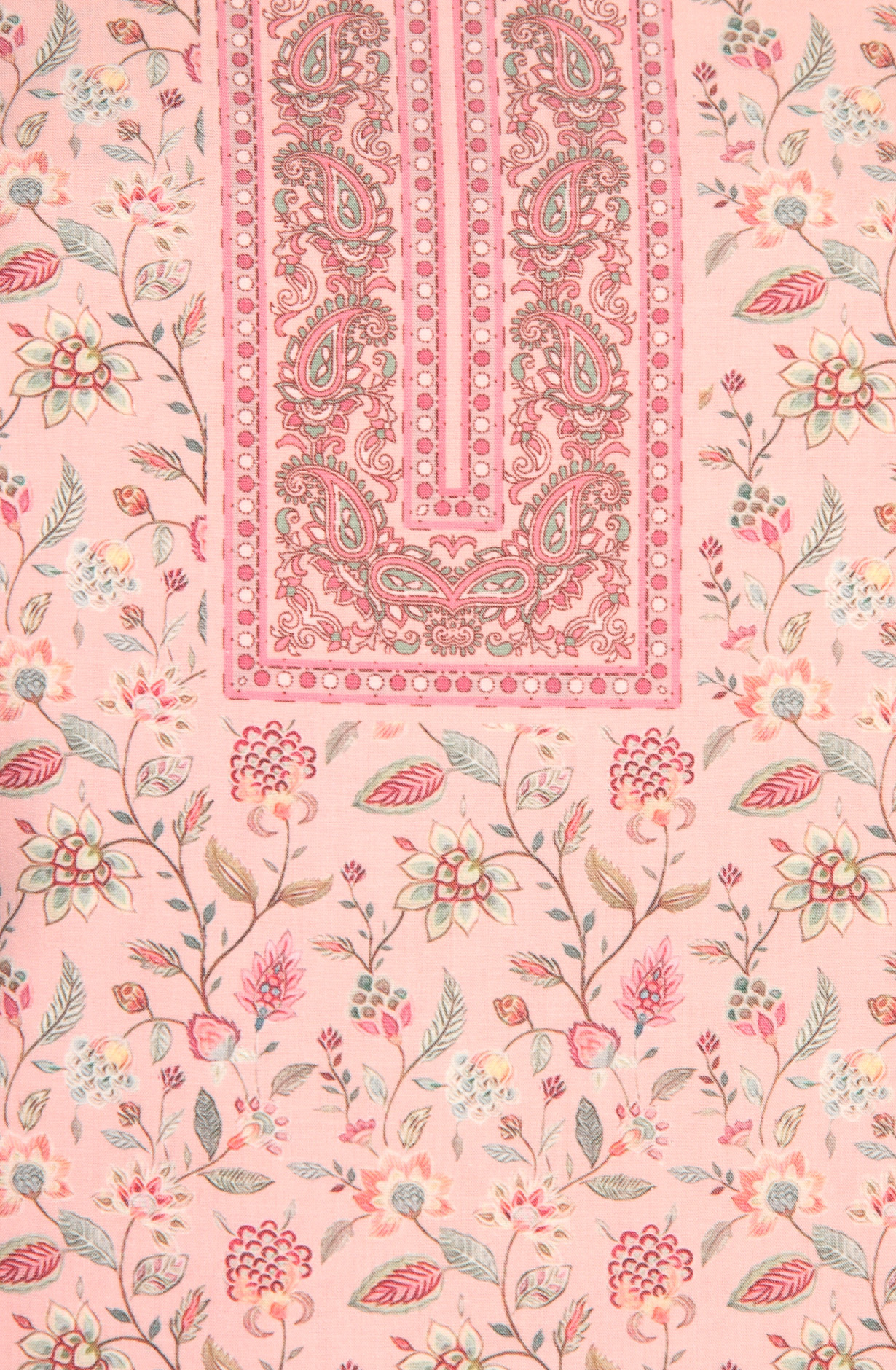 Pink Cotton Voile Digital Printed Salwar Kameez - RIV1278D