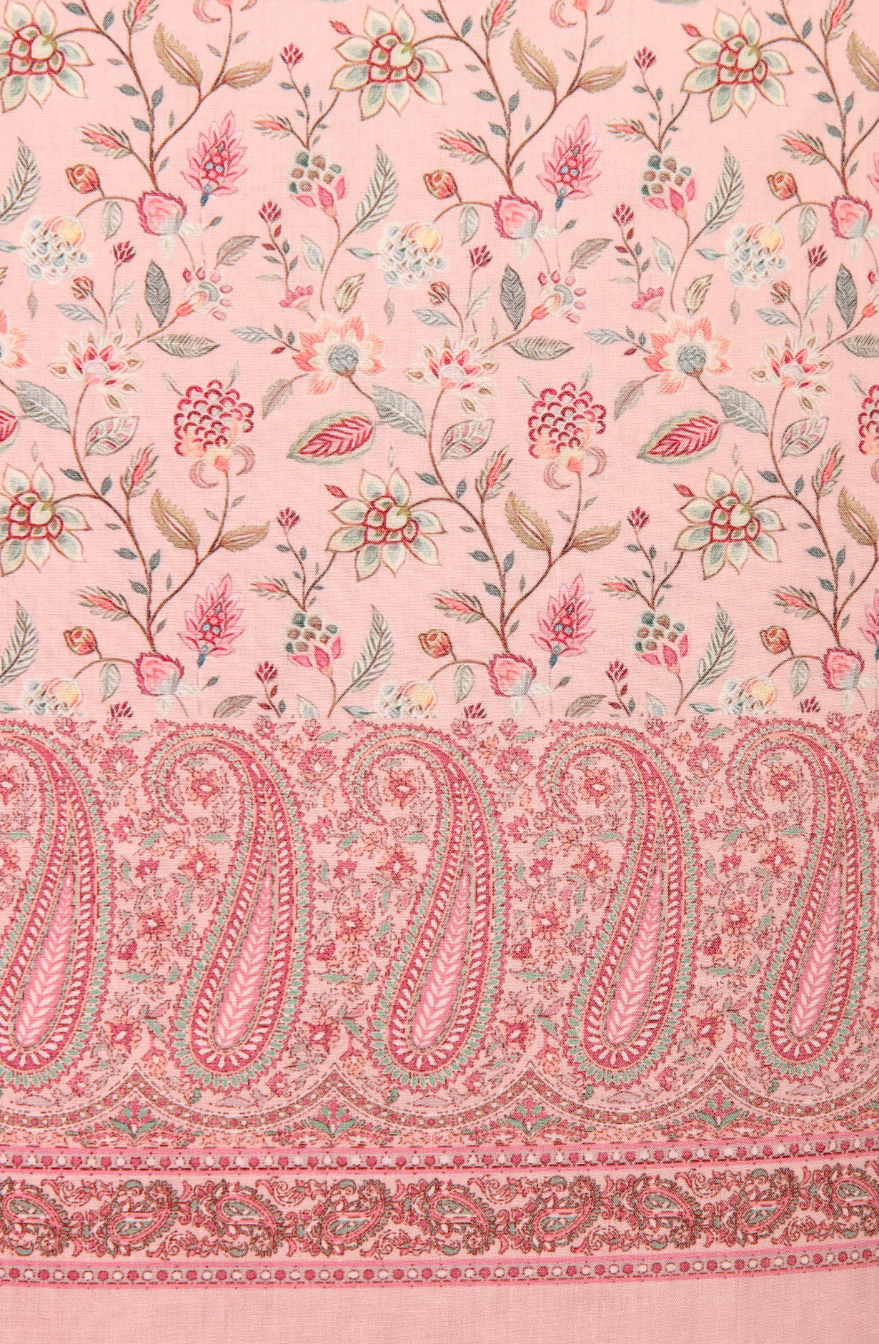 Pink Cotton Voile Digital Printed Salwar Kameez - RIV1278D