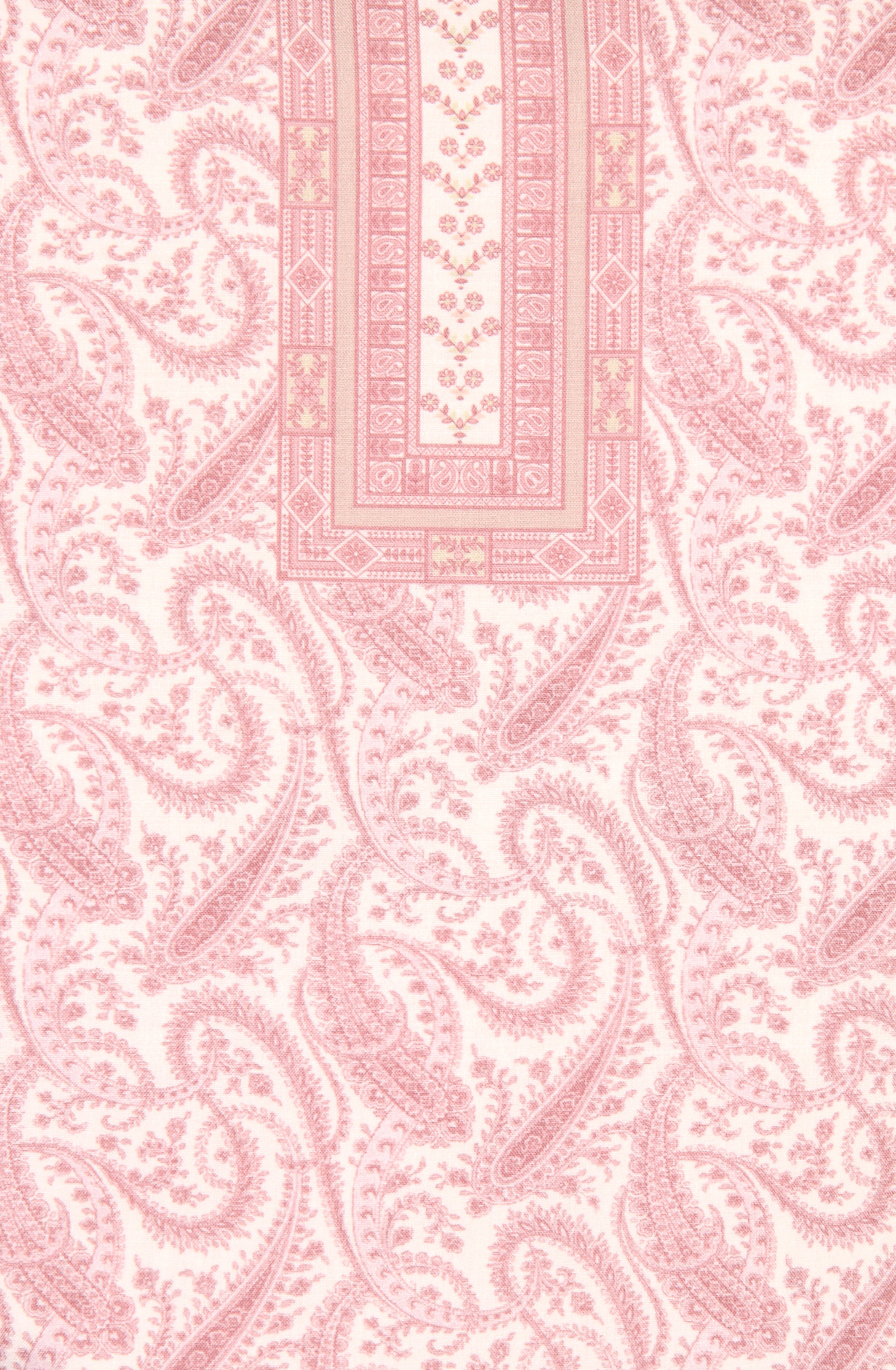 Cream and Mauve Cotton Voile Digital Printed Salwar Suit - RIV1282B