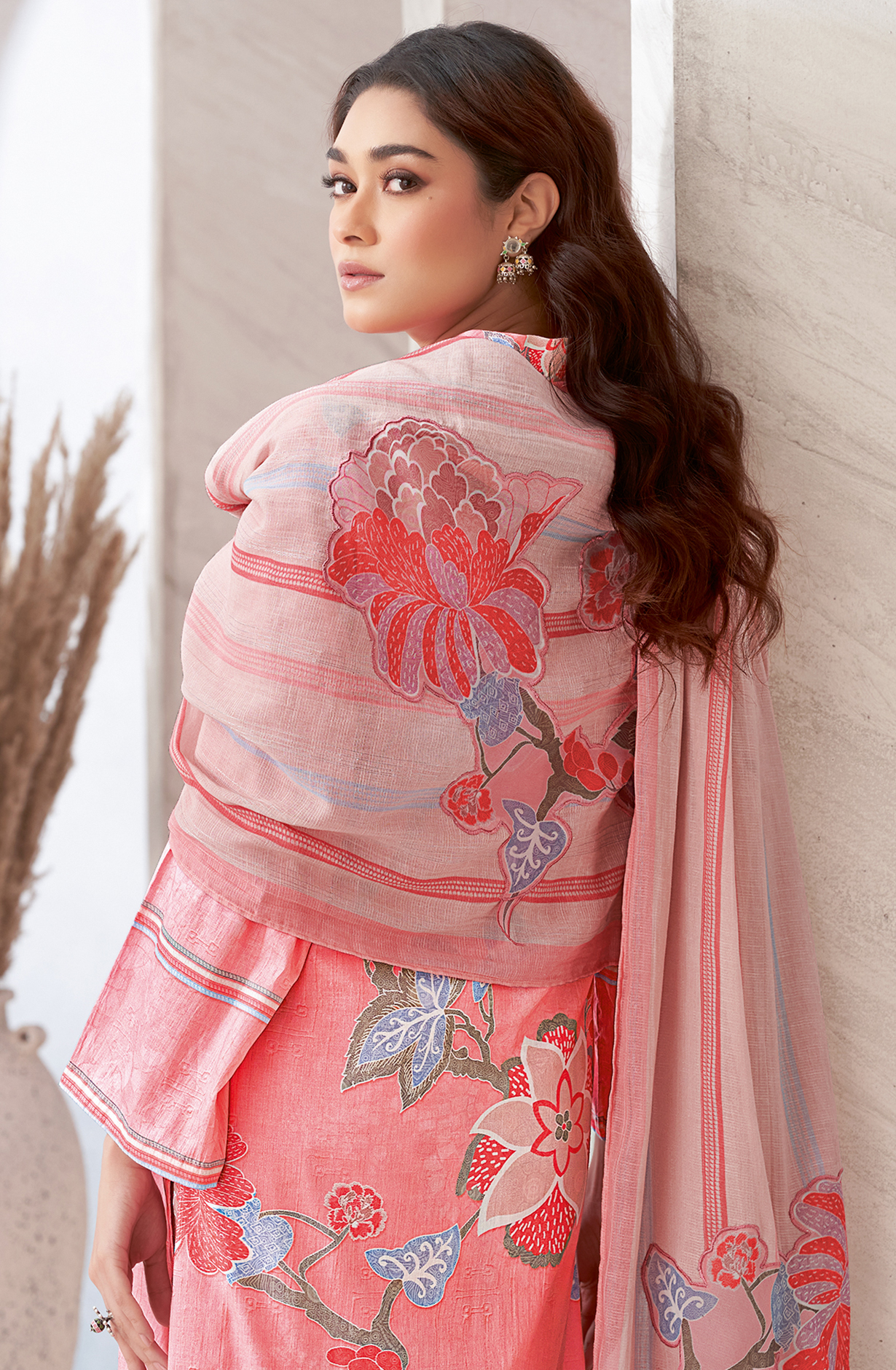 Peach Cotton Digital Printed Salwar Suit with Beautiful Dupatta - ROZ5550