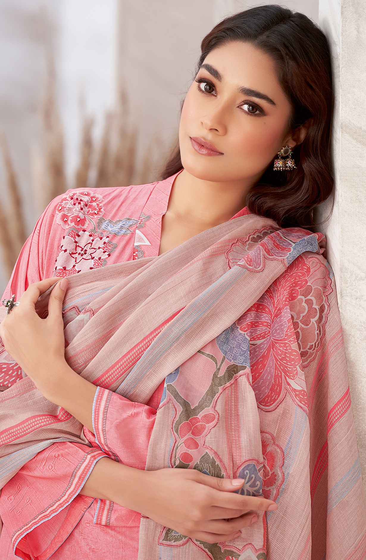 Peach Cotton Digital Printed Salwar Suit with Beautiful Dupatta - ROZ5550