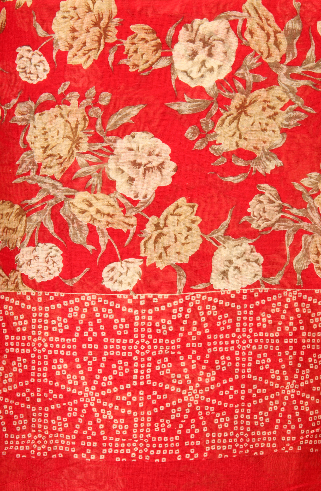 Red Beautiful Hand Block Printed Chanderi Salwar Suit - S151445-1416D