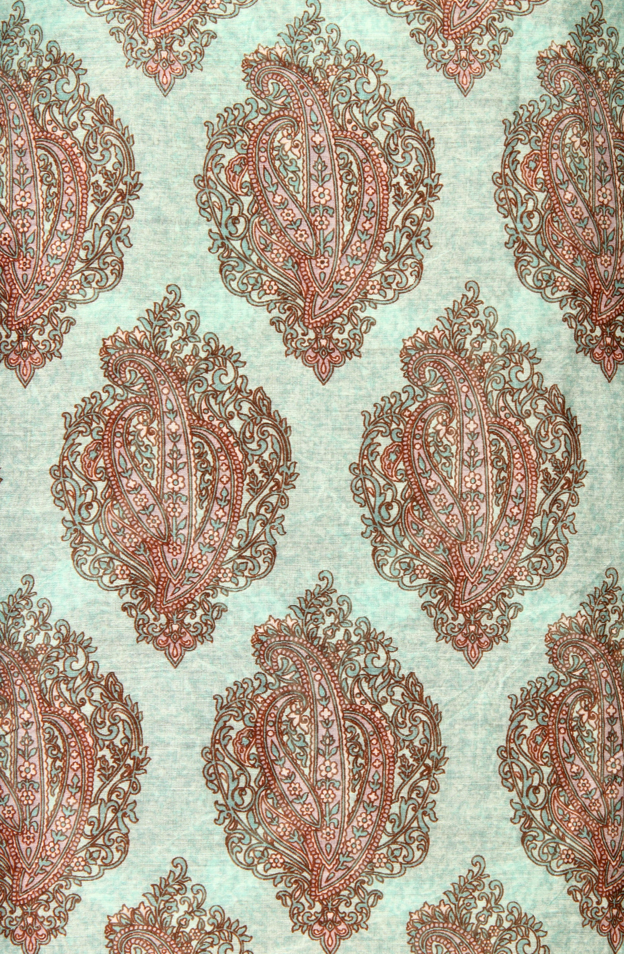 Sea Green and Purple Beautiful Hand Block Printed Chanderi Salwar Suit - S151445-1419A