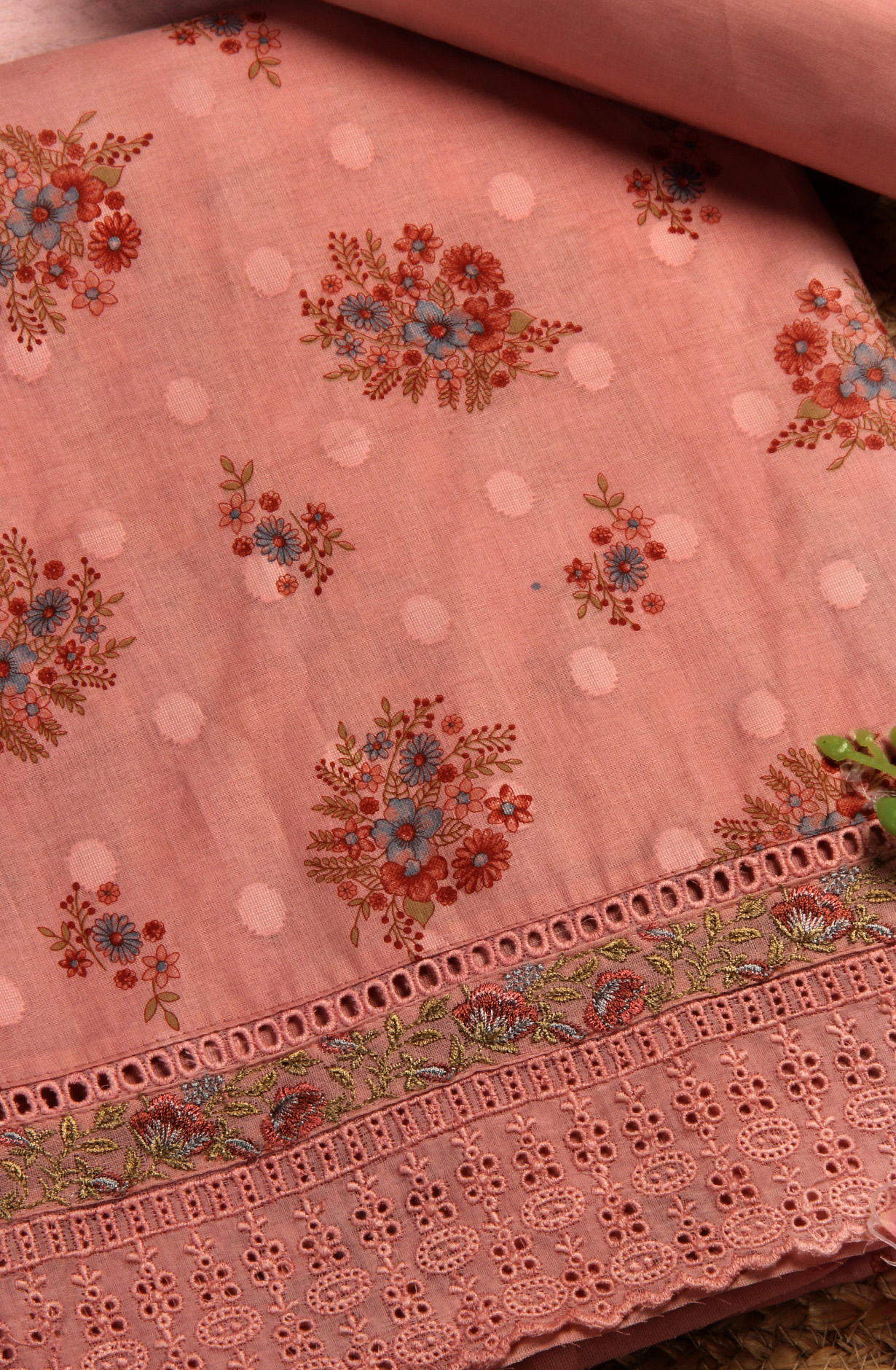 Pink Cotton Digital Printed Salwar Suit with Chiffon Dupatta - SAGPIM35B