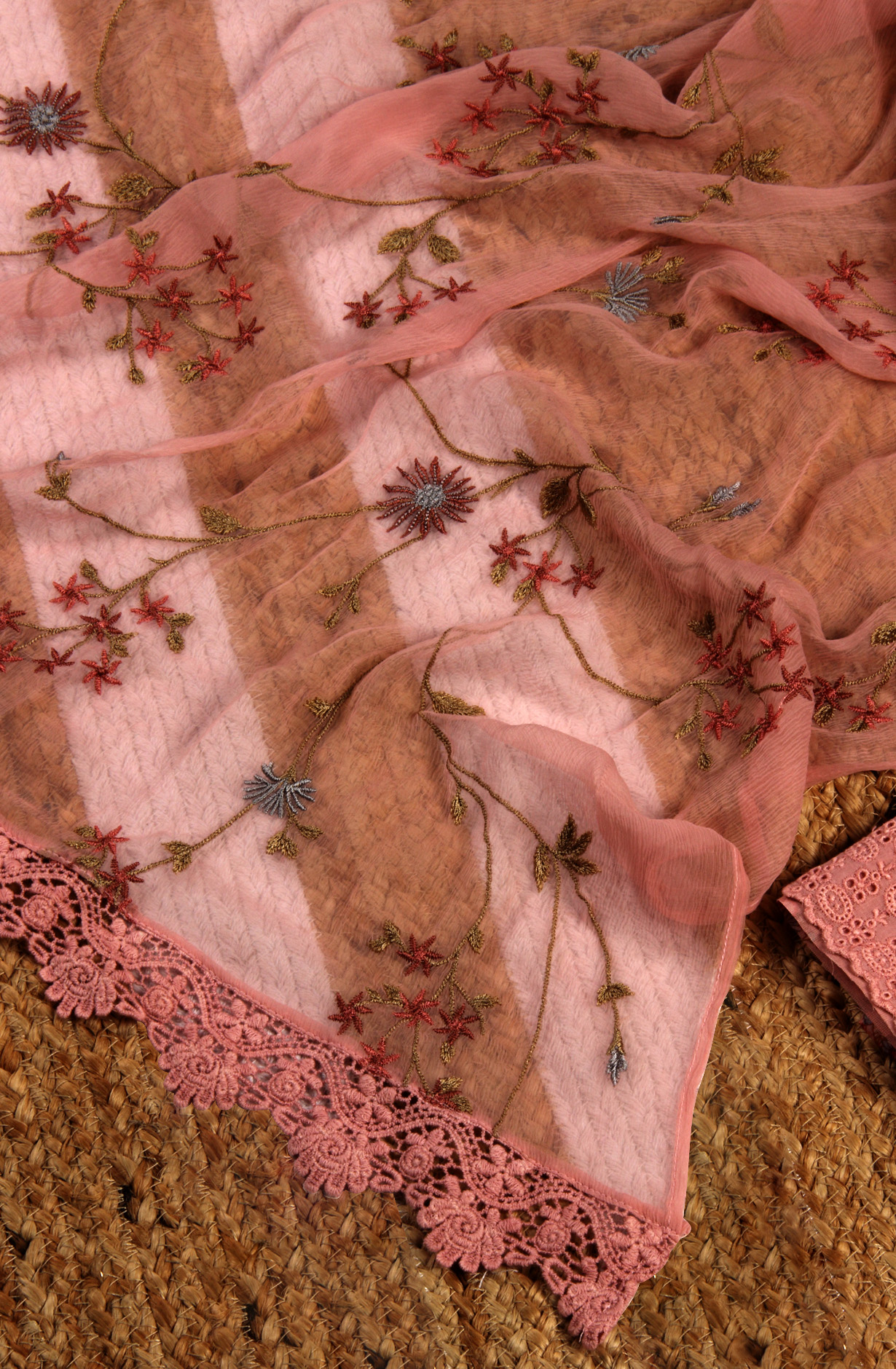 Pink Cotton Digital Printed Salwar Suit with Chiffon Dupatta - SAGPIM35B