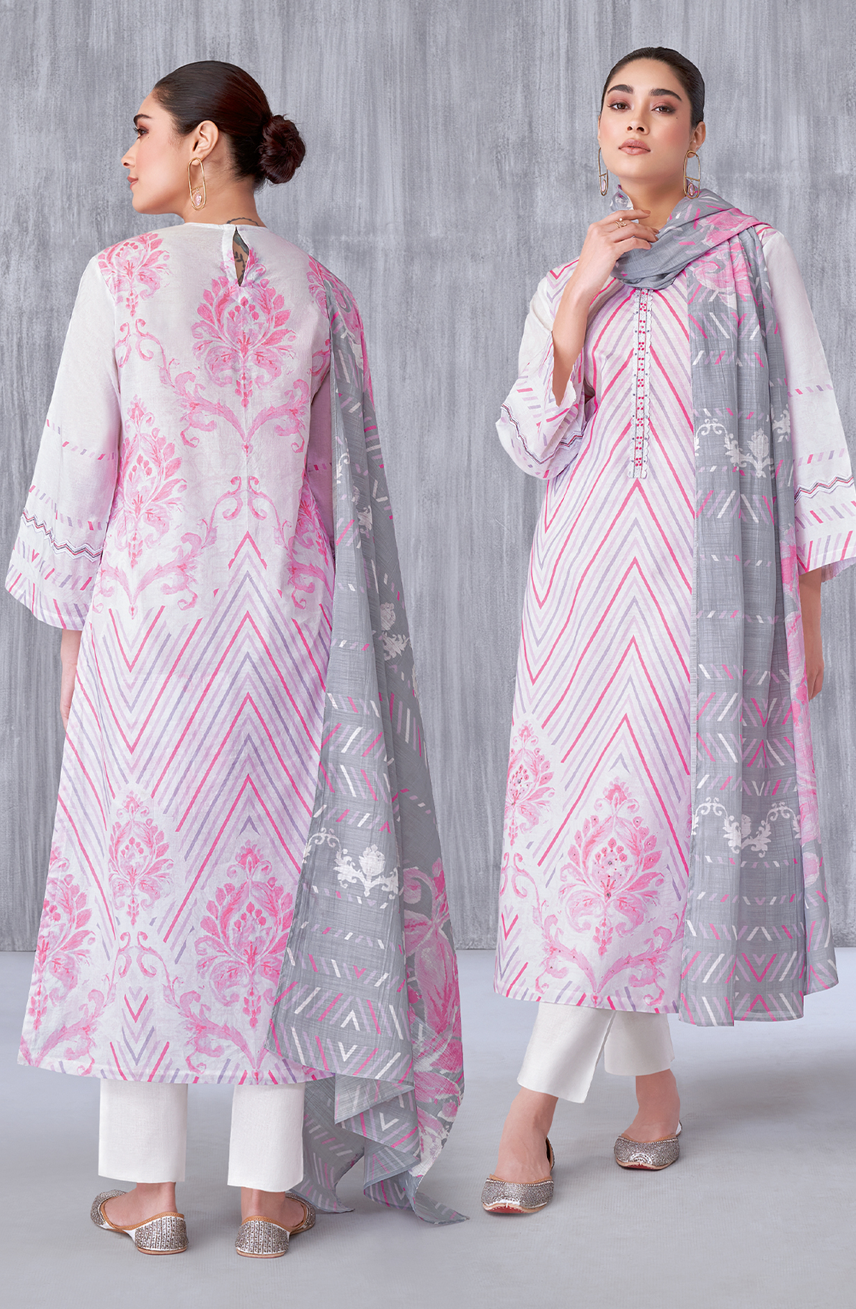 Multicolor Cotton Digital Printed Unstitched Salwar Kameez - SIL1279