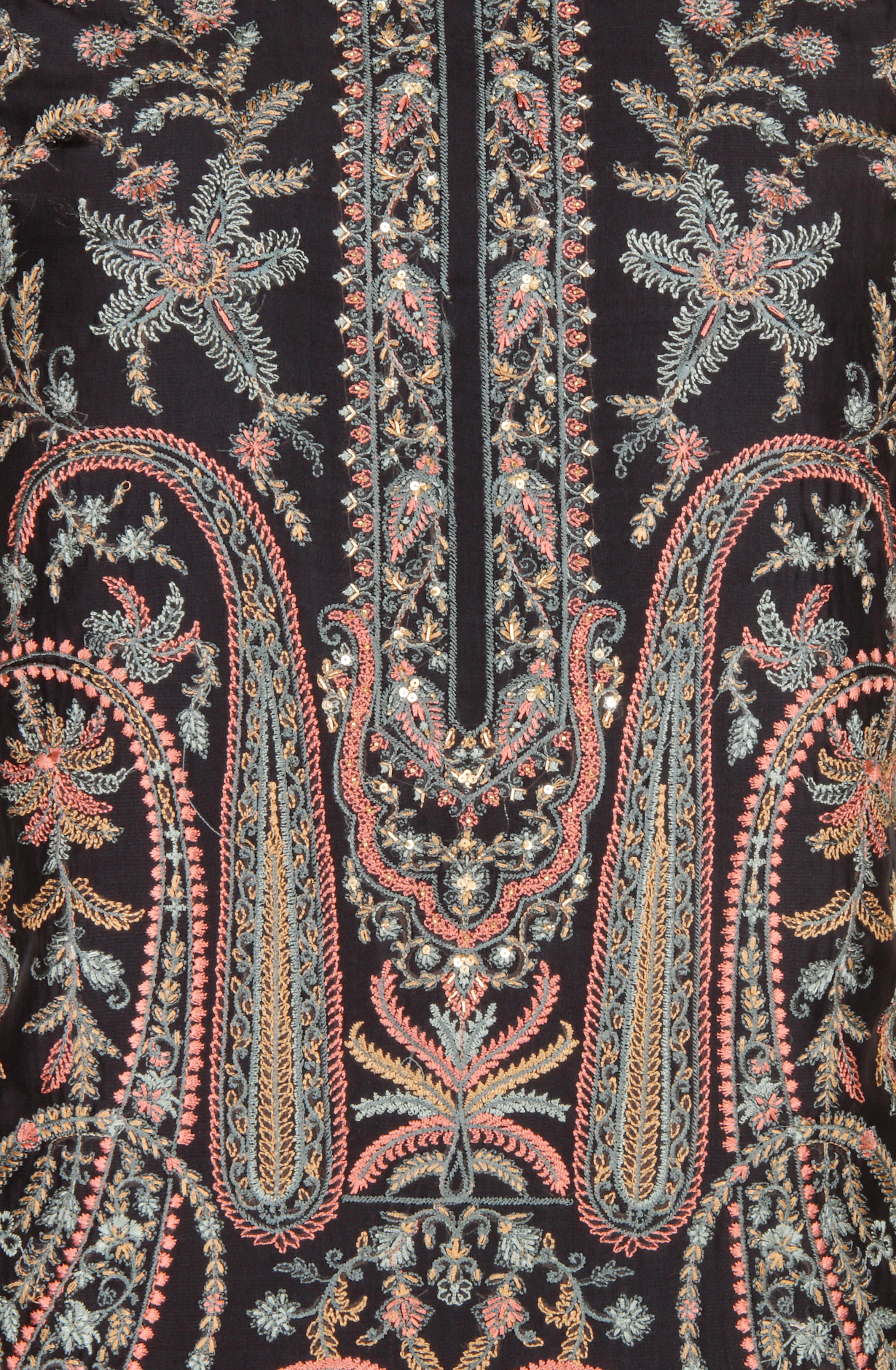 Blue Designer Organza Unstitched Salwar Kameez - SMPL-08