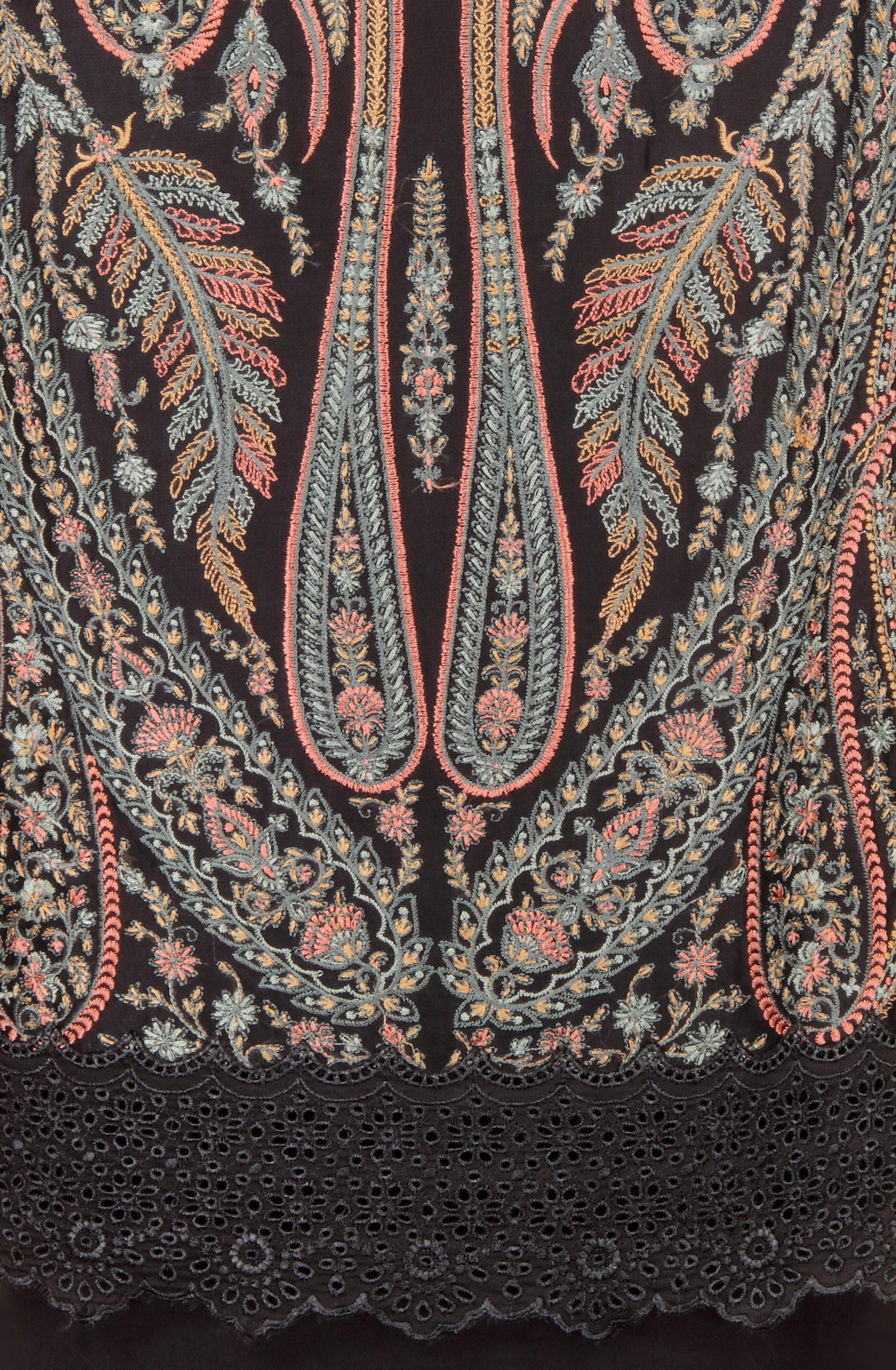 Blue Designer Organza Unstitched Salwar Kameez - SMPL-08