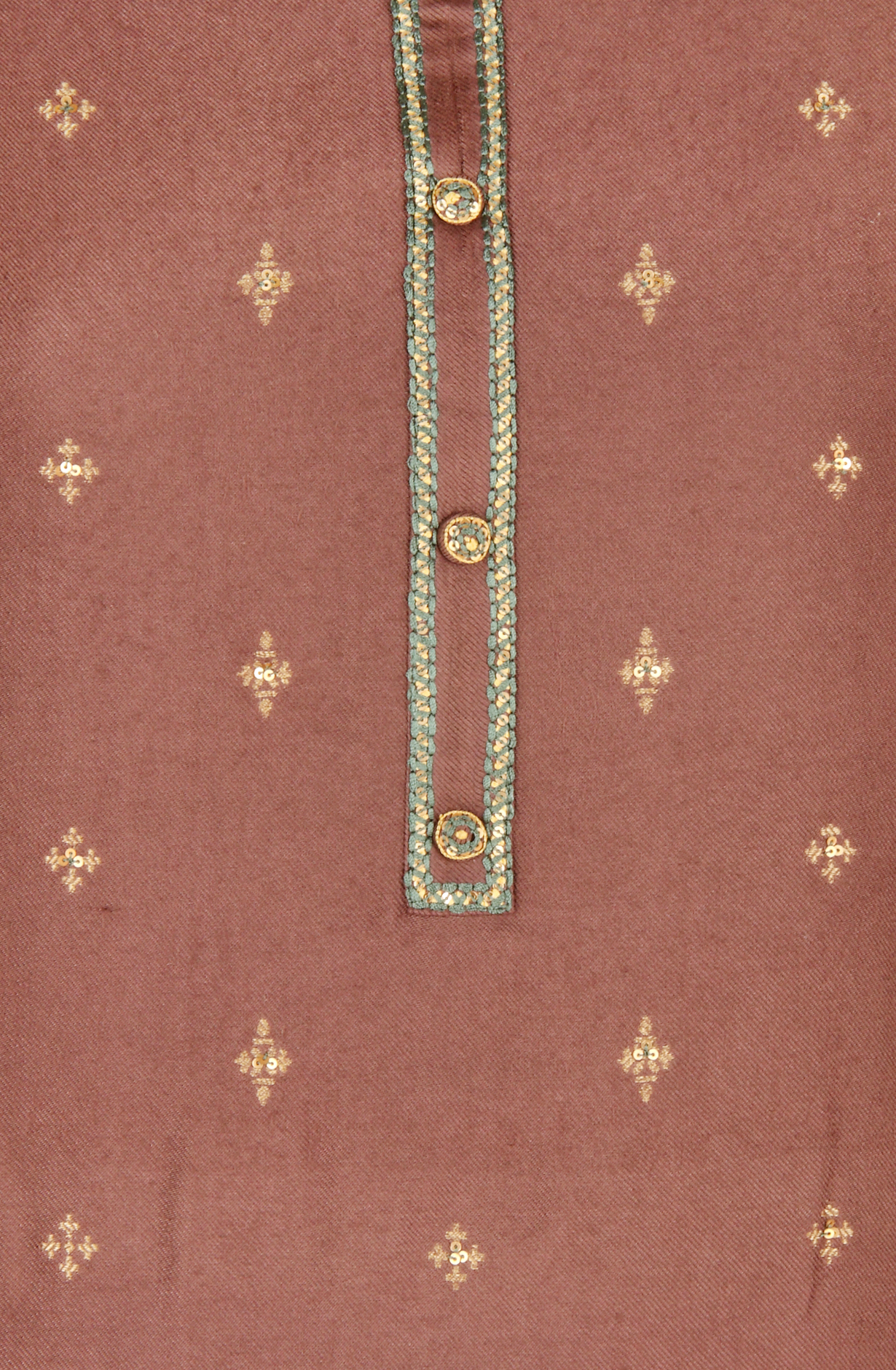 Chocolate Brown Pashmina Winter Wear Unstitched Salwar Suit - SMPL-18