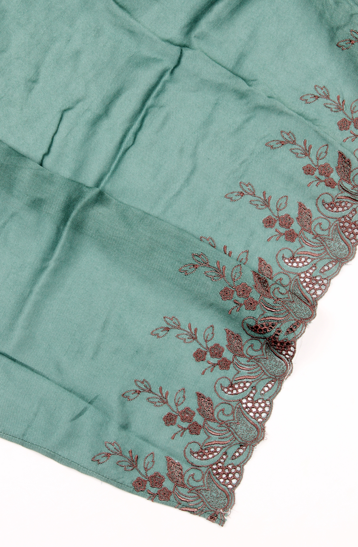 Chocolate Brown Pashmina Winter Wear Unstitched Salwar Suit - SMPL-18