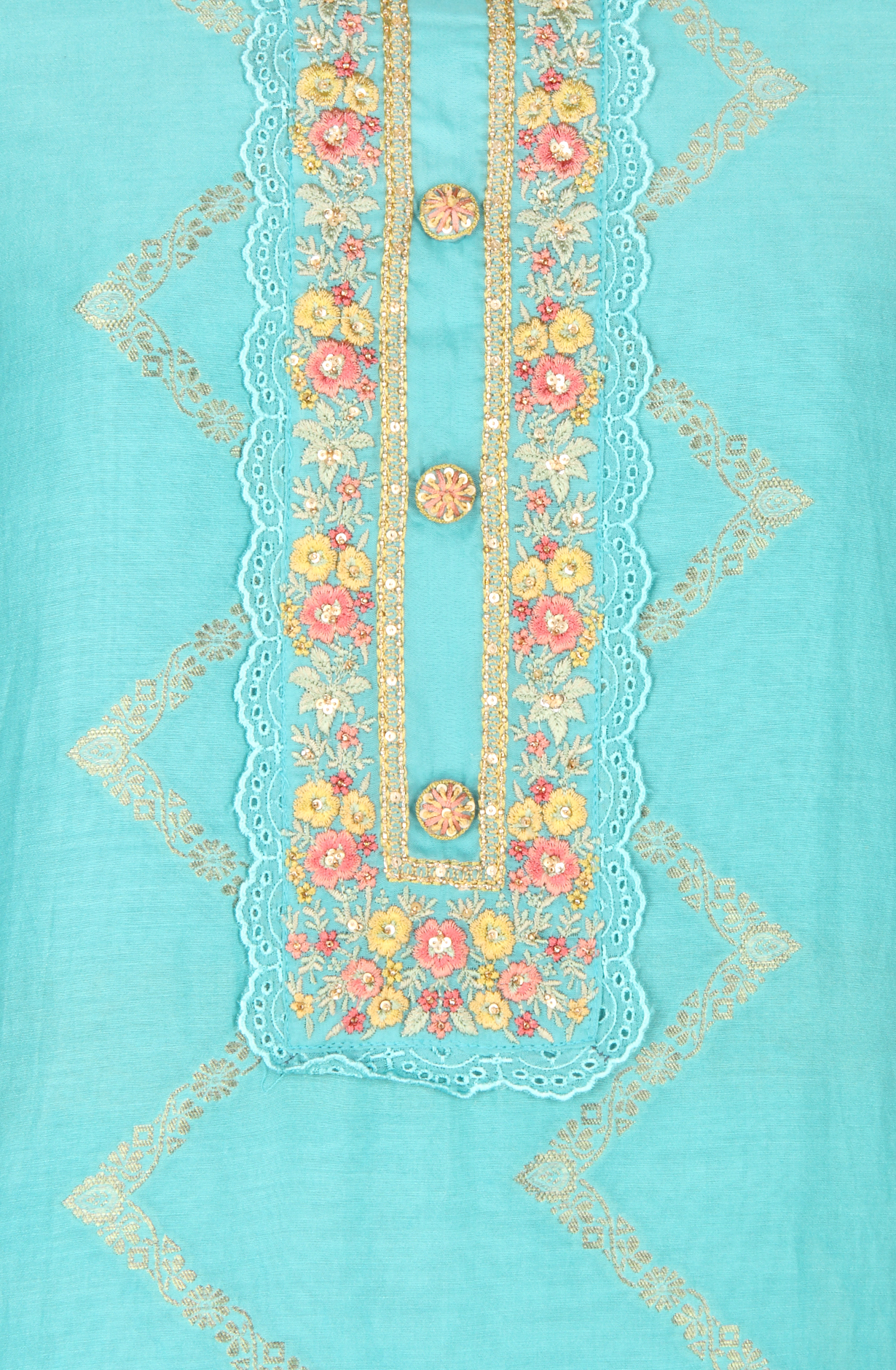 Firozi Designer Muslin Silk Unstitched Salwar Kameez - SMPL-28