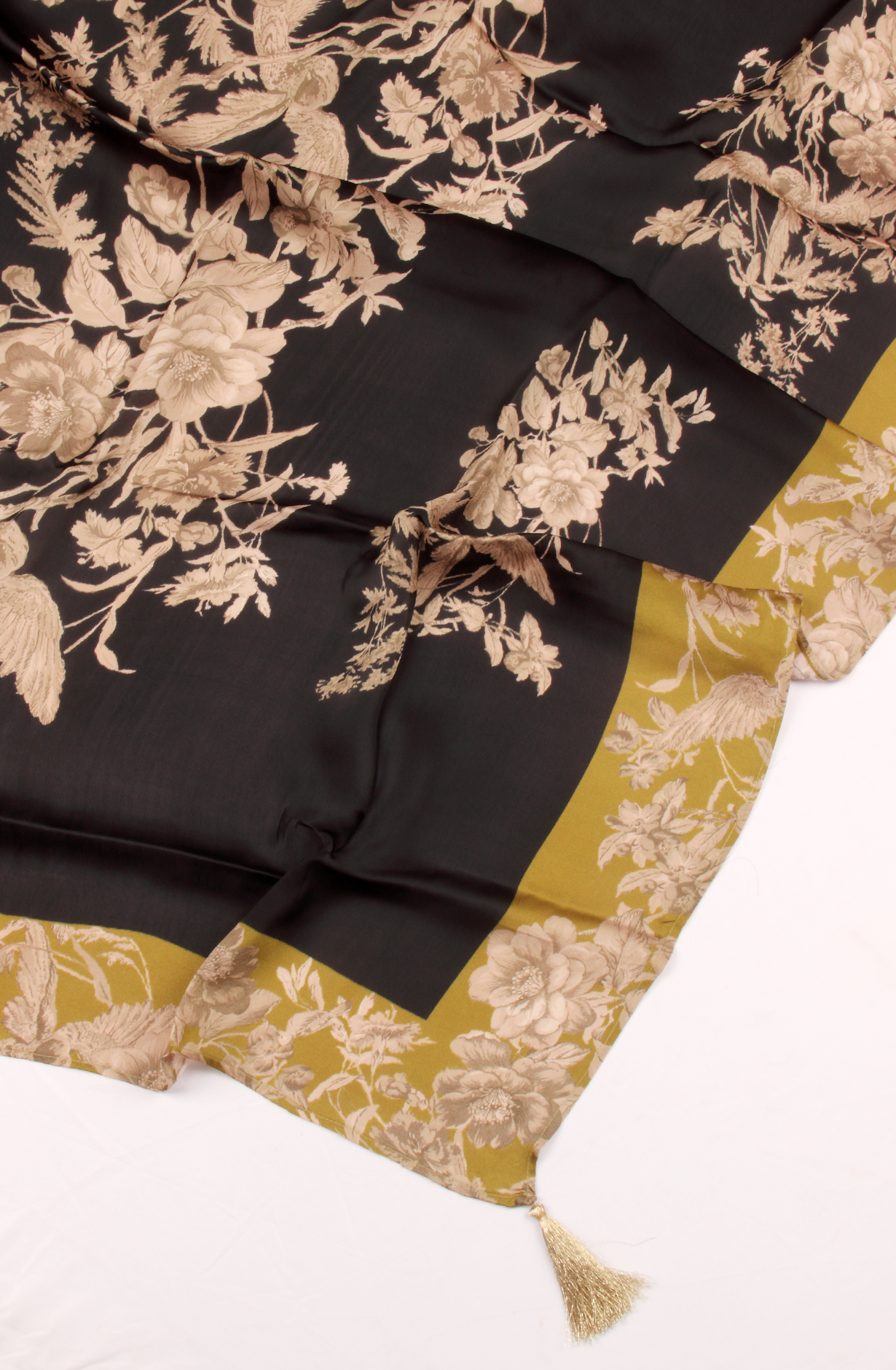 Cream Tussar Silk Winter Wear Unstitched Salwar Suit - SMPL-30A