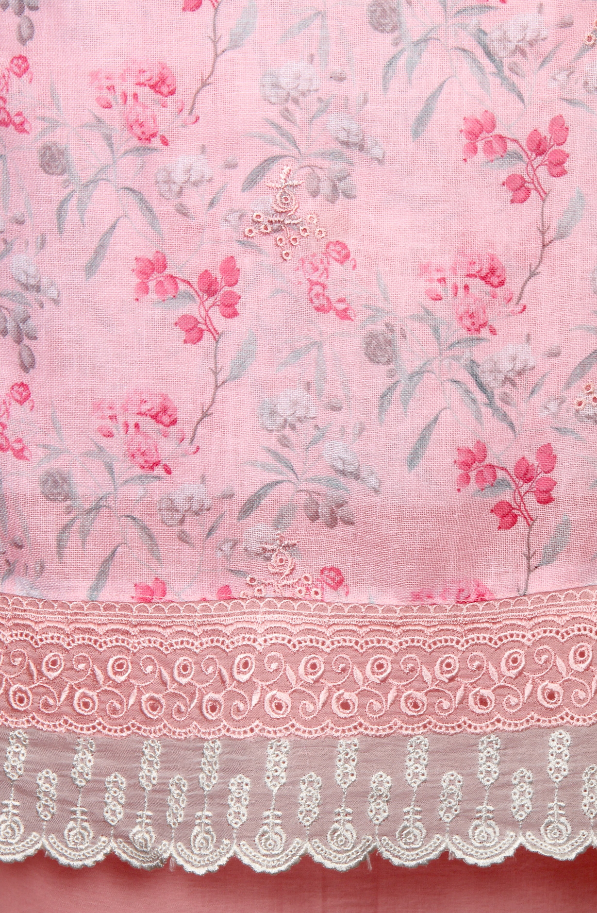 Pink Linen Exclusive Digital Print Suit-sets with Beautiful Dupatta - SOF1736C