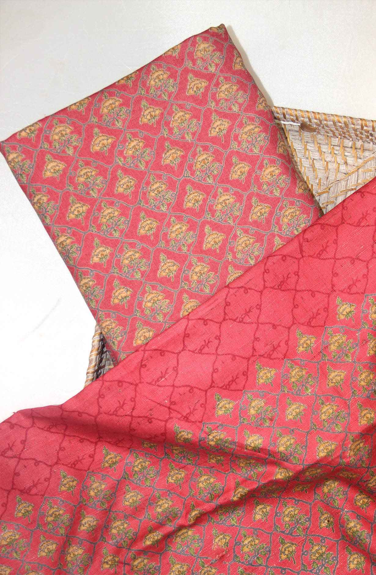 Rust Spun Printed Suit Set with Beautiful Pashmina Dupatta - SPUWE-48A