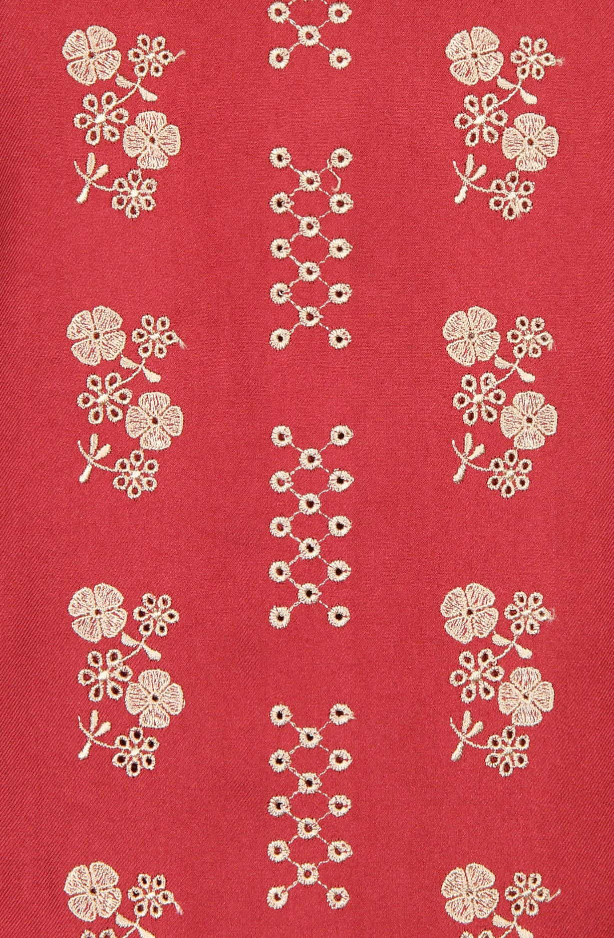 Maroon Exclusive Pure Pashmina with Schiffli Embroidery Unstitched Suit-sets - STHNS12740C