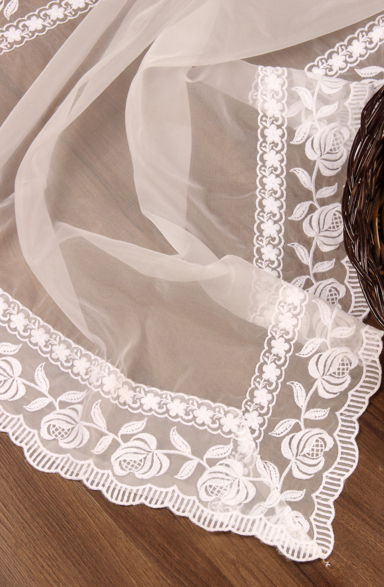 Beige Cotton Beautiful Embroidered Suit with Organza Dupatta - USPMUS1001C