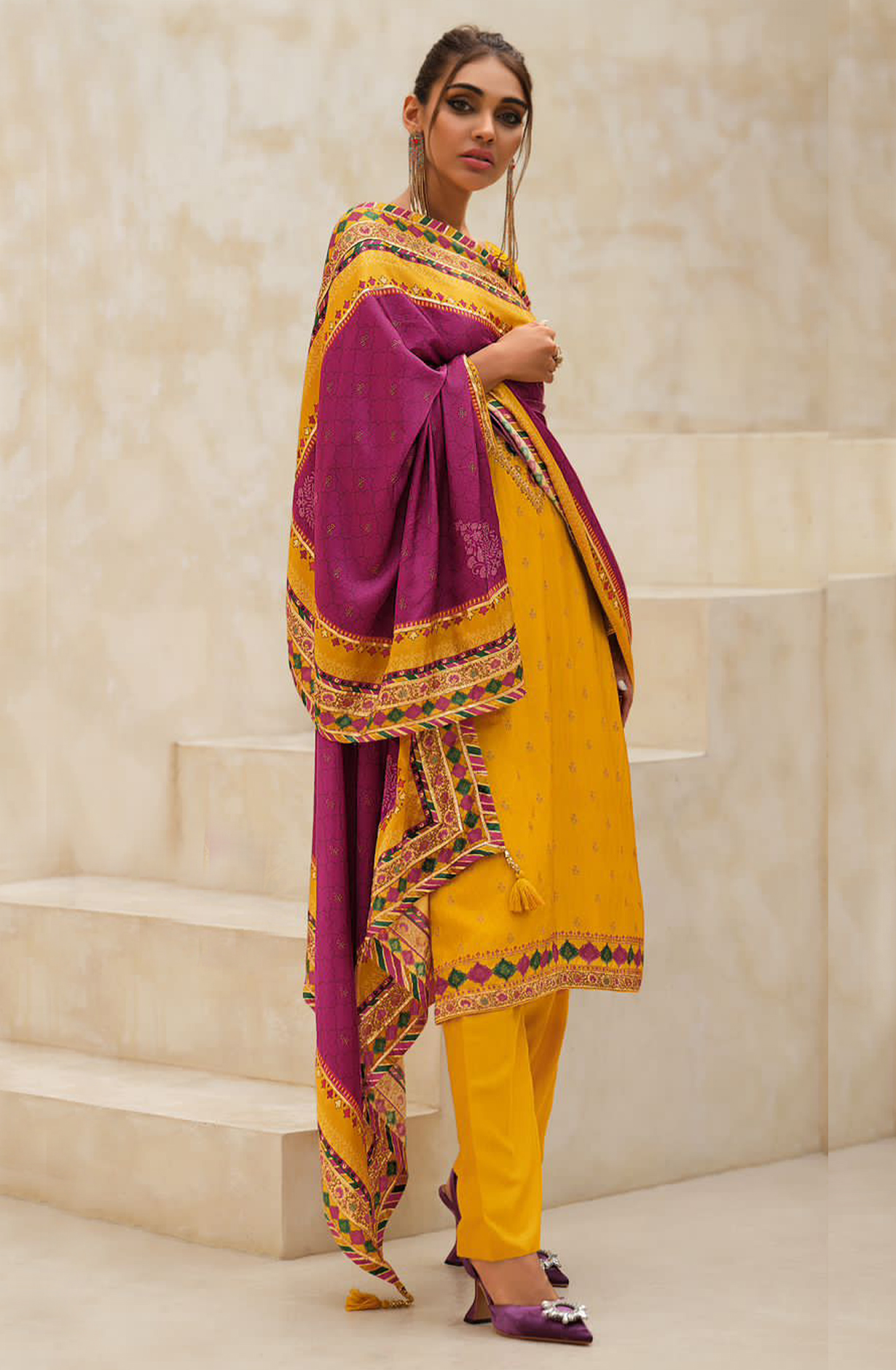 Digital Printed Russian Silk Suit Set with Beautiful Dupatta - VARVK03