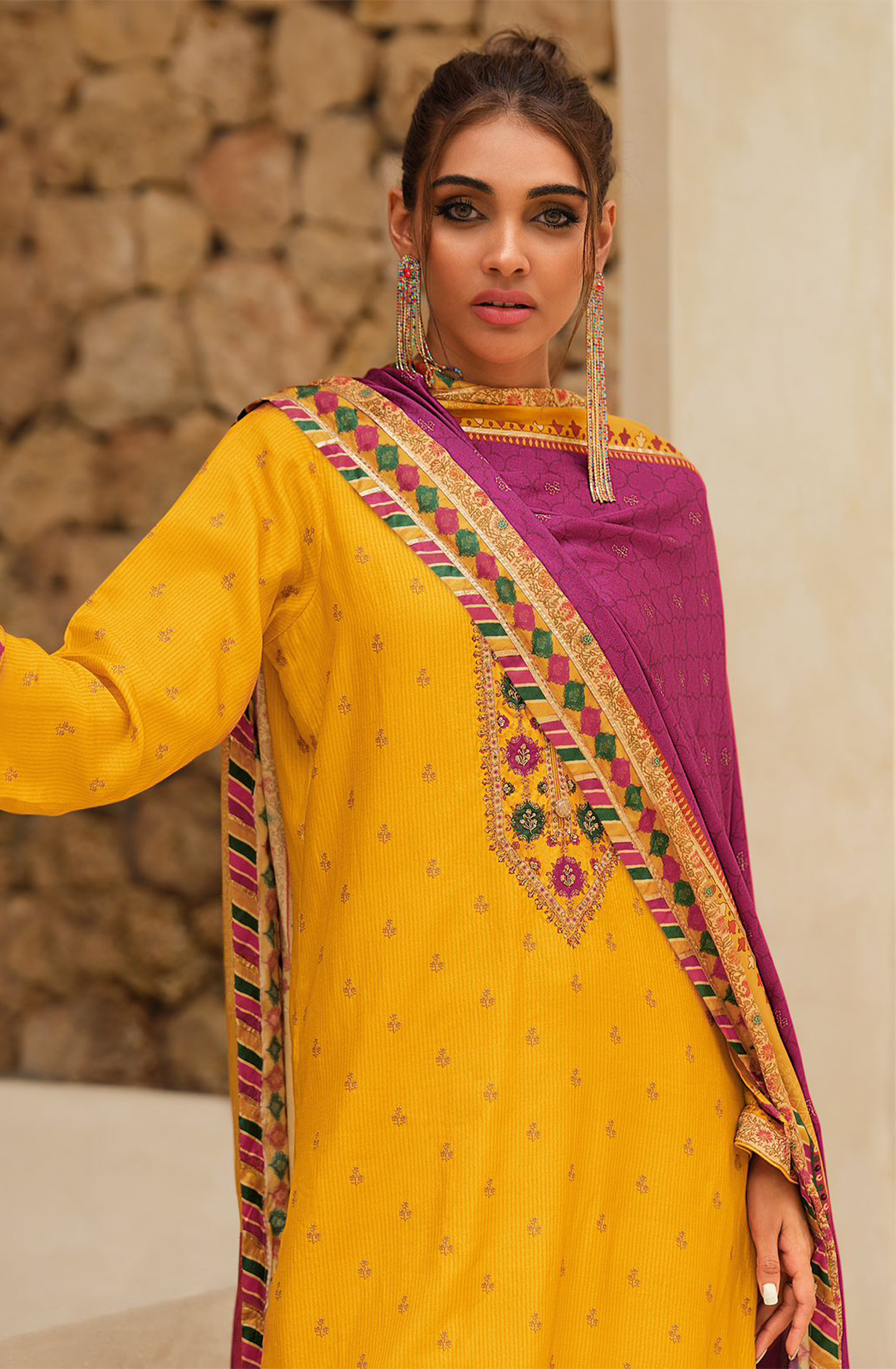 Digital Printed Russian Silk Suit Set with Beautiful Dupatta - VARVK03