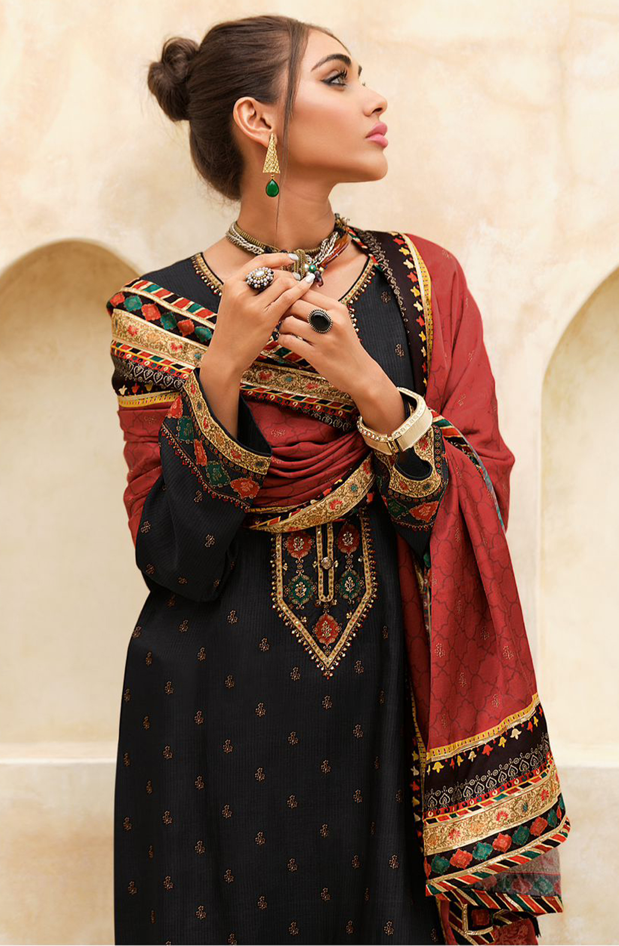 Digital Printed Russian Silk Suit Set with Beautiful Dupatta - VARVK04