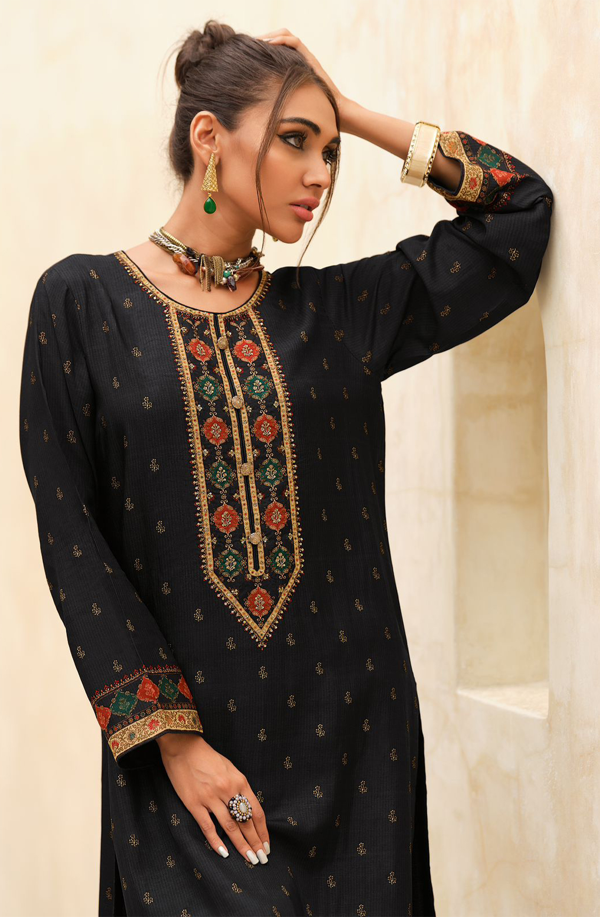 Digital Printed Russian Silk Suit Set with Beautiful Dupatta - VARVK04