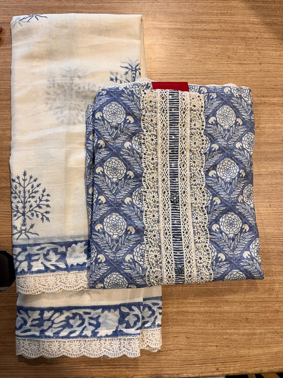 Cotton Suit Set with Beautiful Dupatta - 984-FMAS1008A