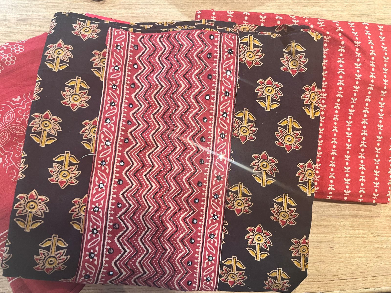 Black Cotton Suit with Dupatta - S24DC0250