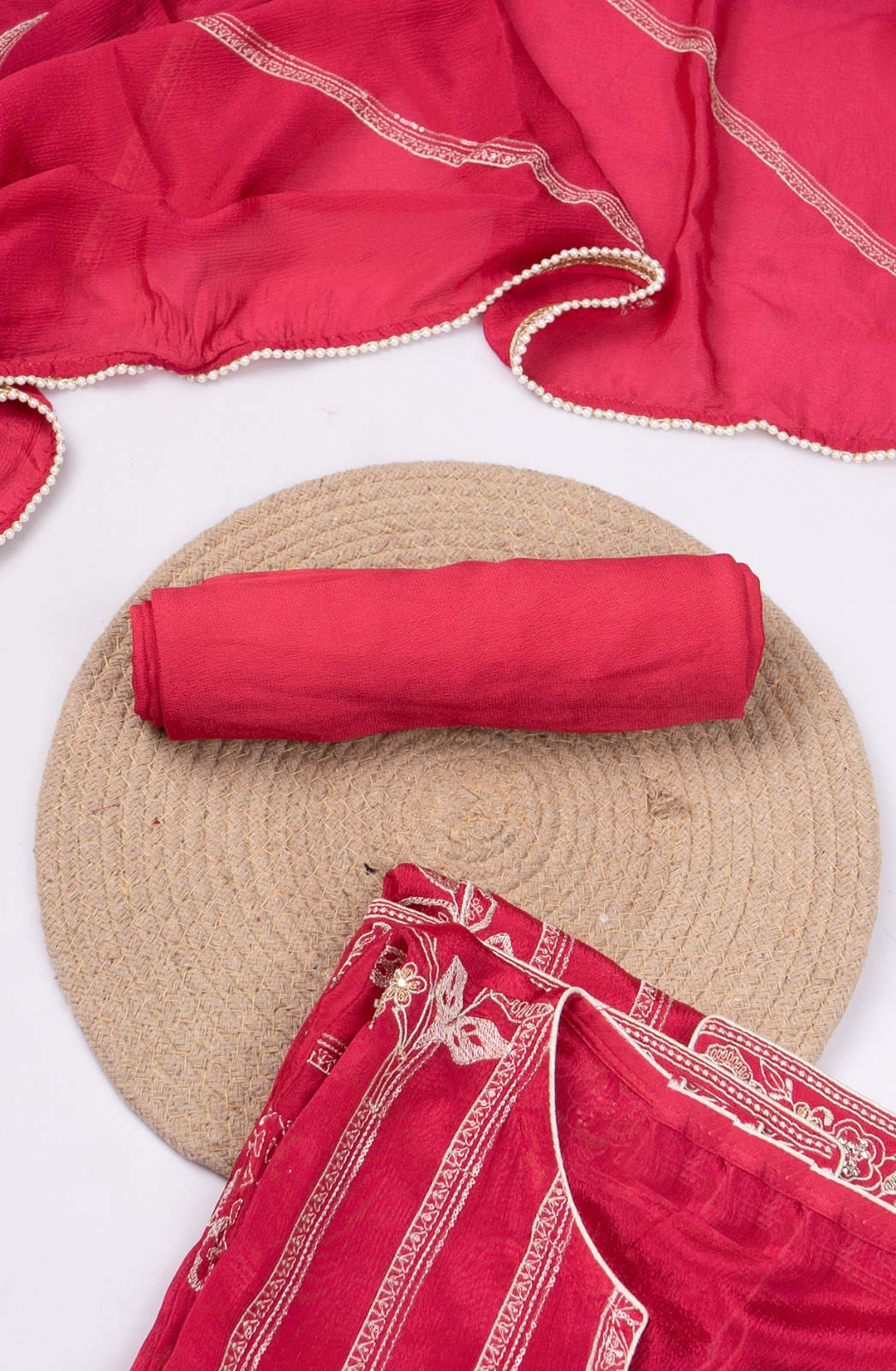 Rani Organza Beautiful Suit Set with Dupatta - 669-18295