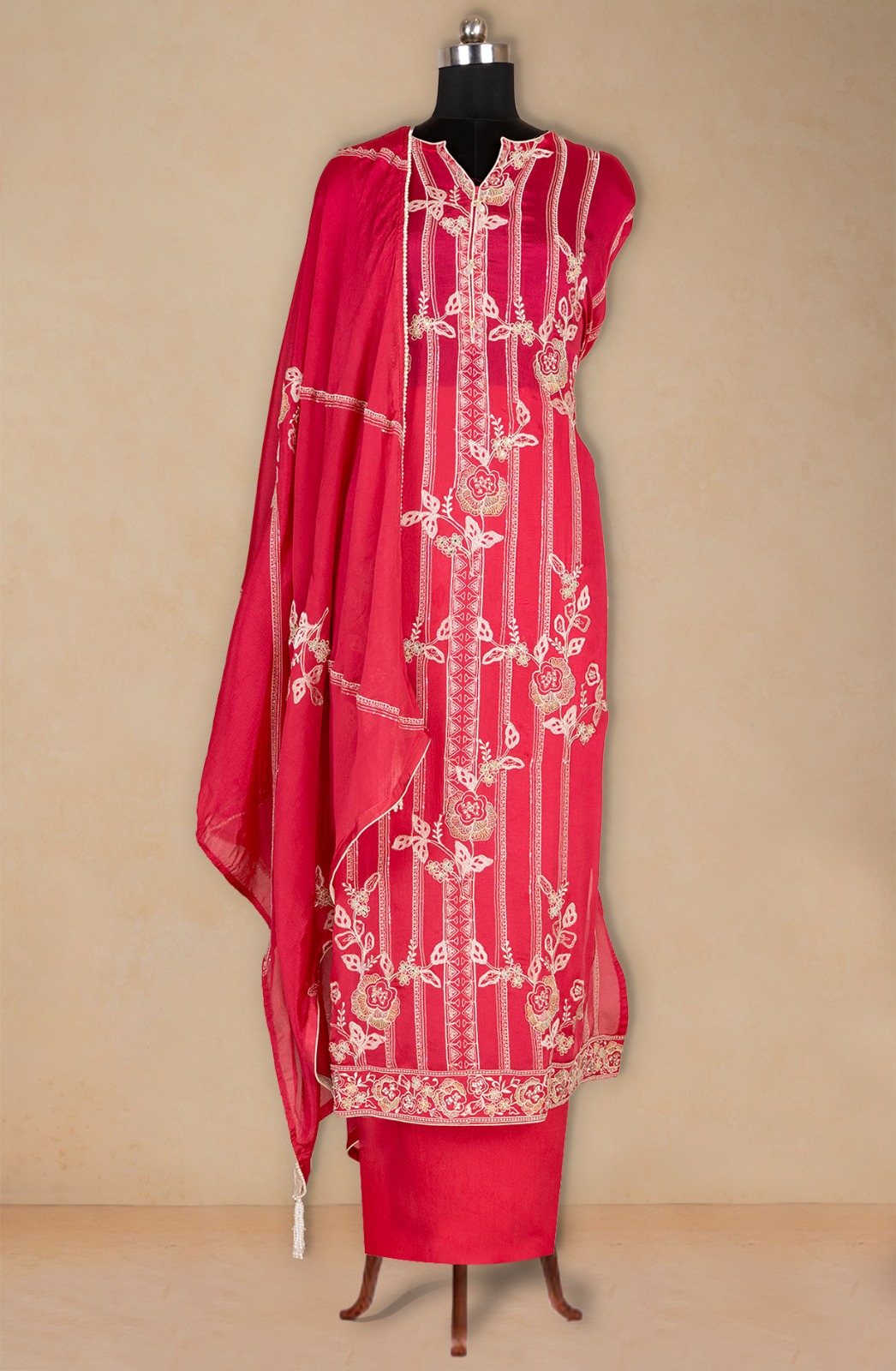 Rani Organza Beautiful Suit Set with Dupatta - 669-18295