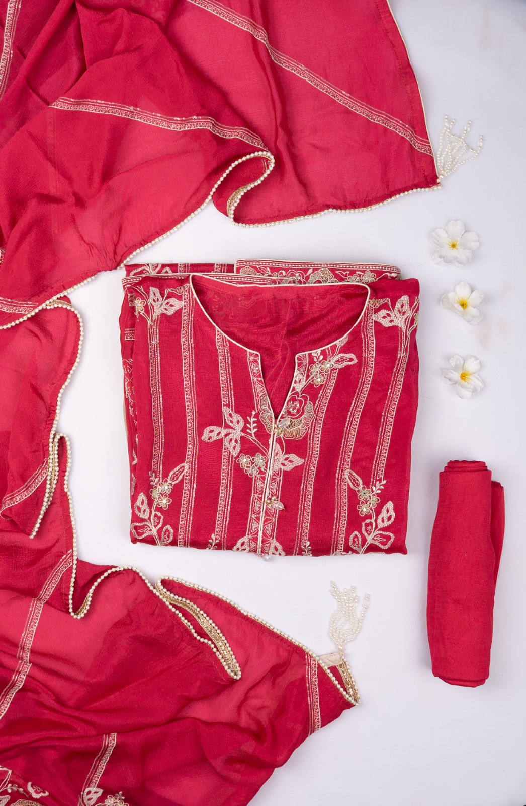 Rani Organza Beautiful Suit Set with Dupatta - 669-18295