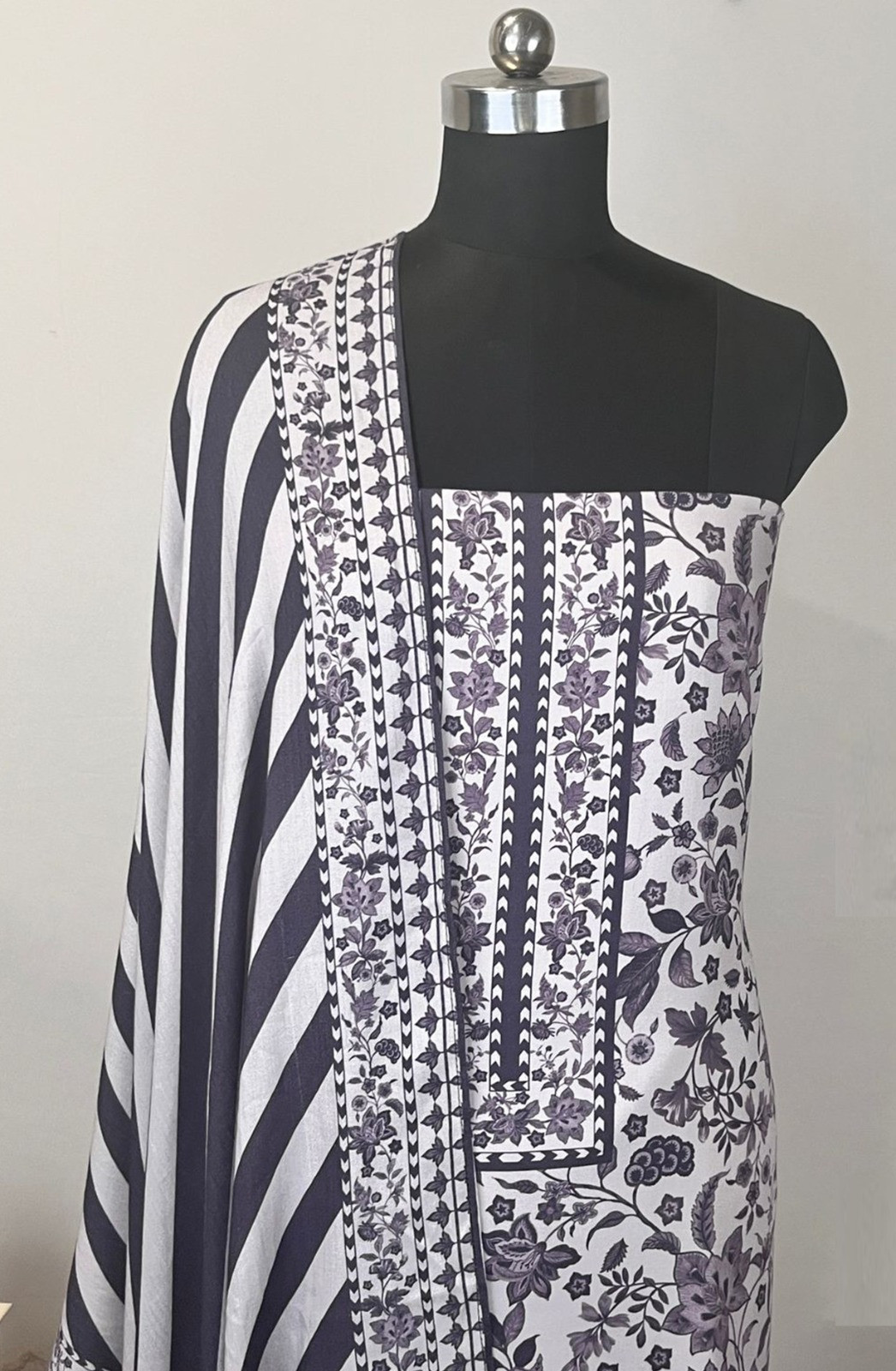 Purple Spun Suit Set with Dupatta - WEPSH1019-5D