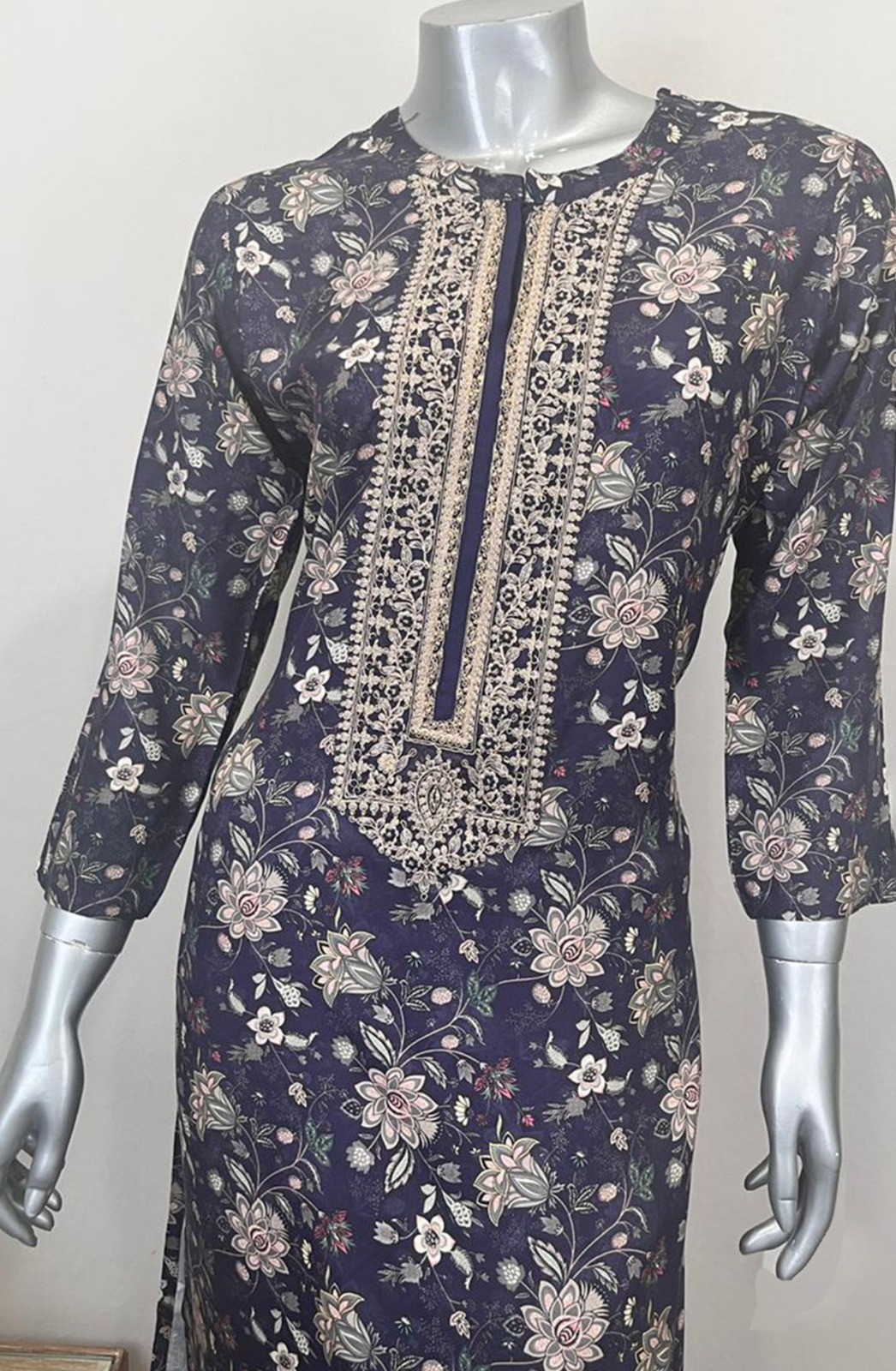 Blue Pashmina Beautiful Top and Bottom - R157-RTW33