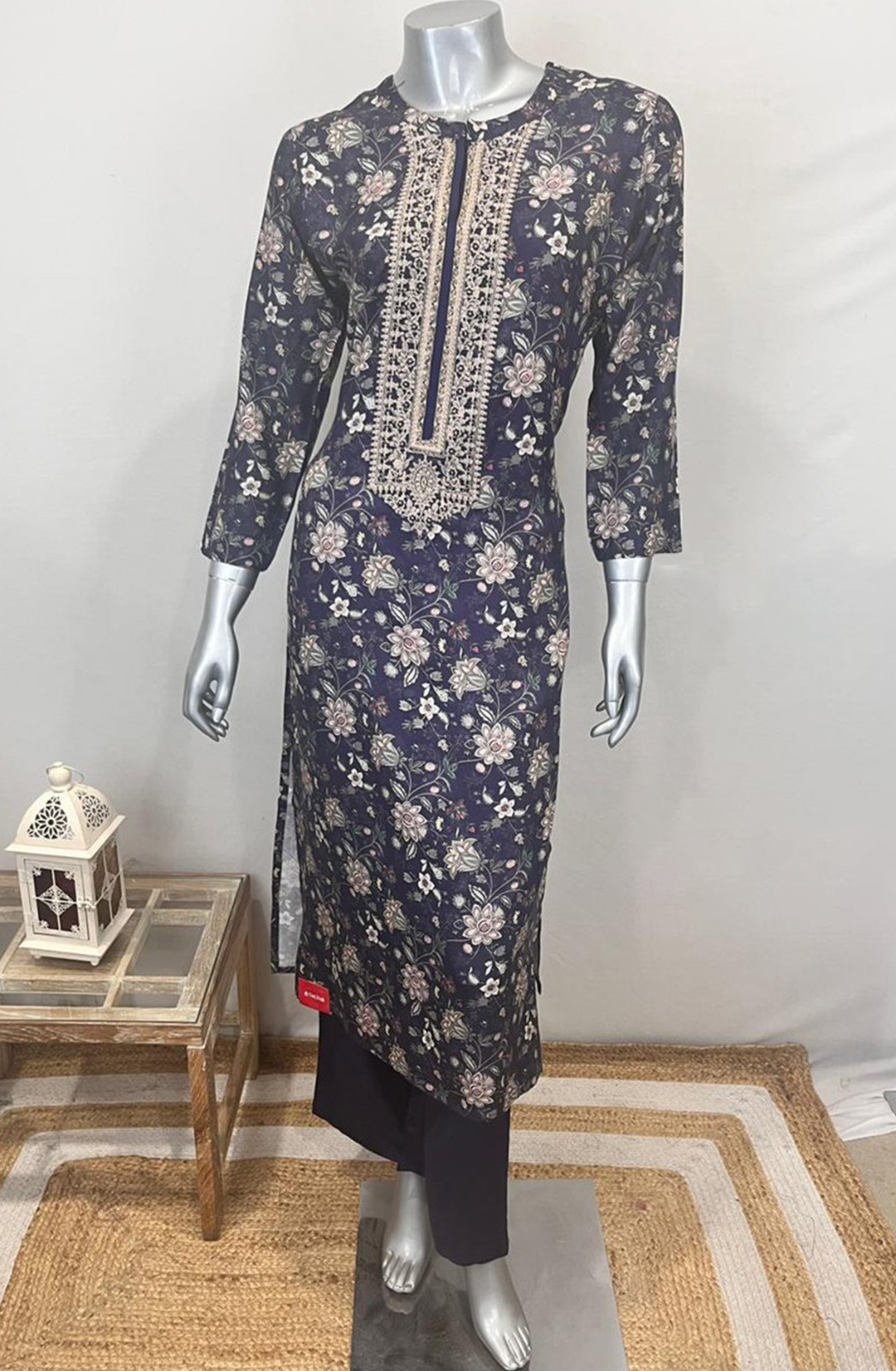 Blue Pashmina Beautiful Top and Bottom - R157-RTW33