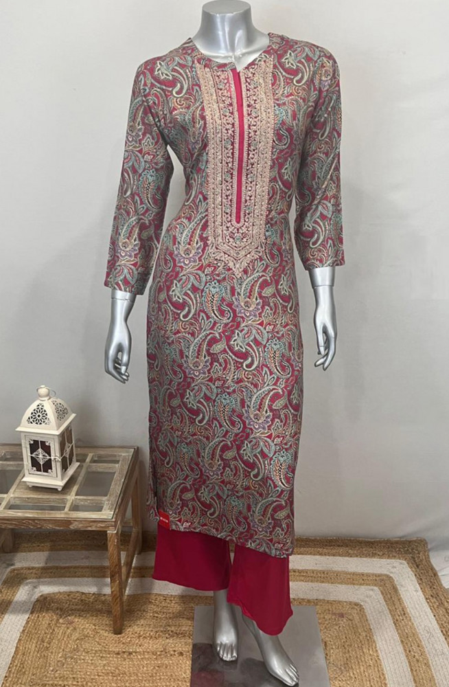 Image of Rani Pashmina Beautiful Top and Bottom - R157-RTW36A