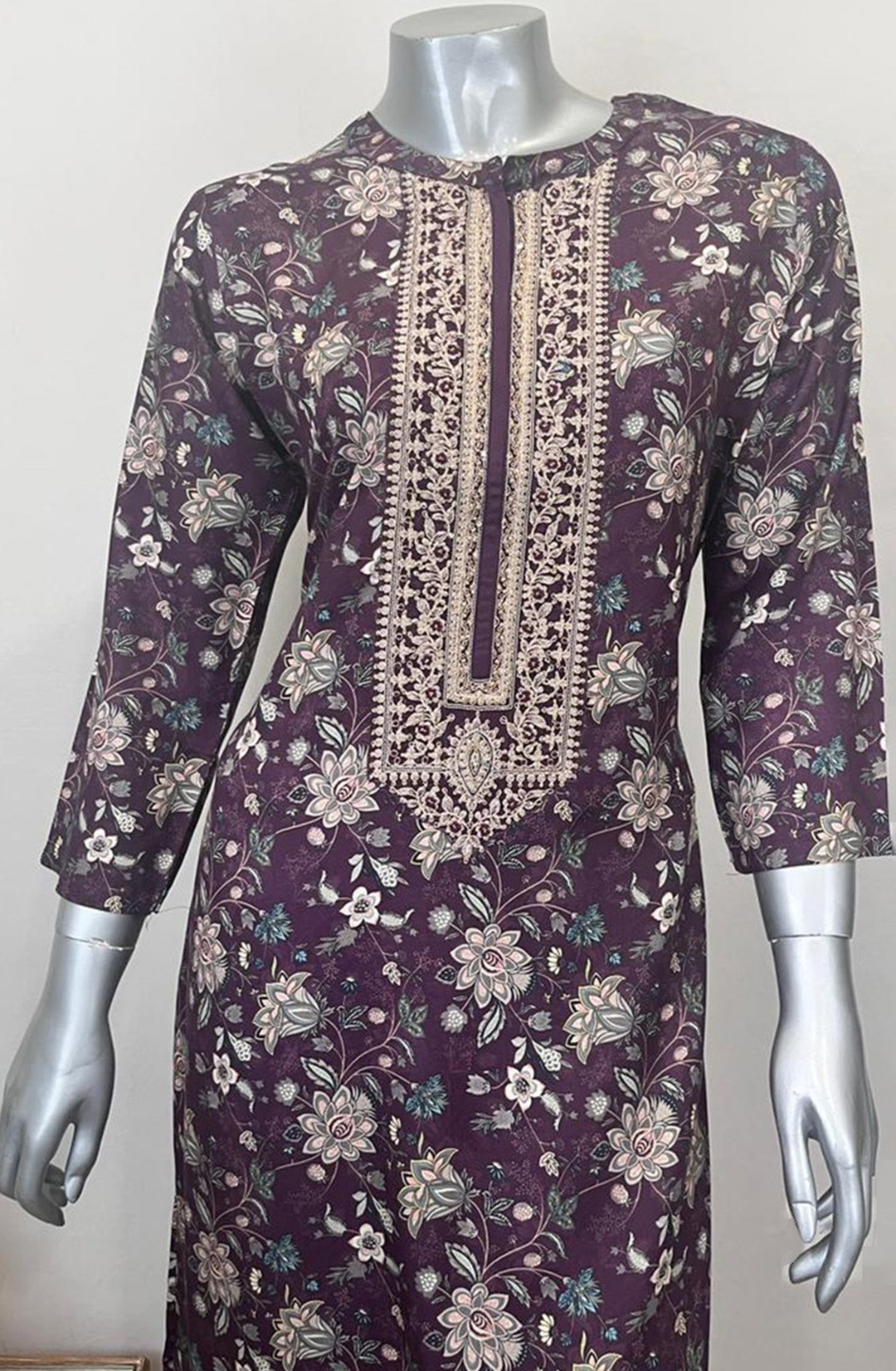 Wine Pashmina Beautiful Top and Bottom - R157-RTW33A