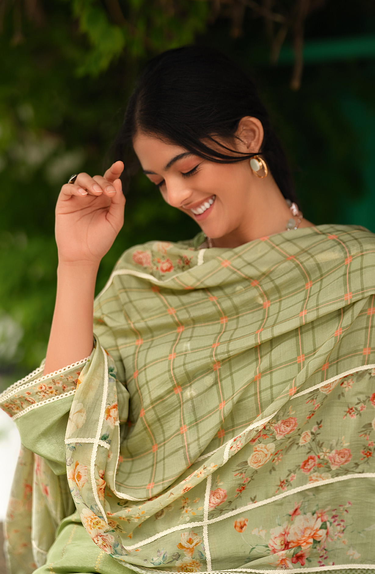 Parrot Green Festive Special Silk Salwar Kameez - ZAR02