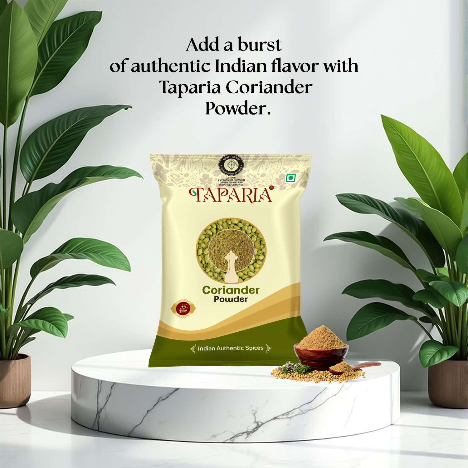 Taparia CoriTAPARIA Coriander Powder Dhaniya Premium Masala Fresh Aromatic Spice Pure Dhaniya Powder for Cookingander Powder