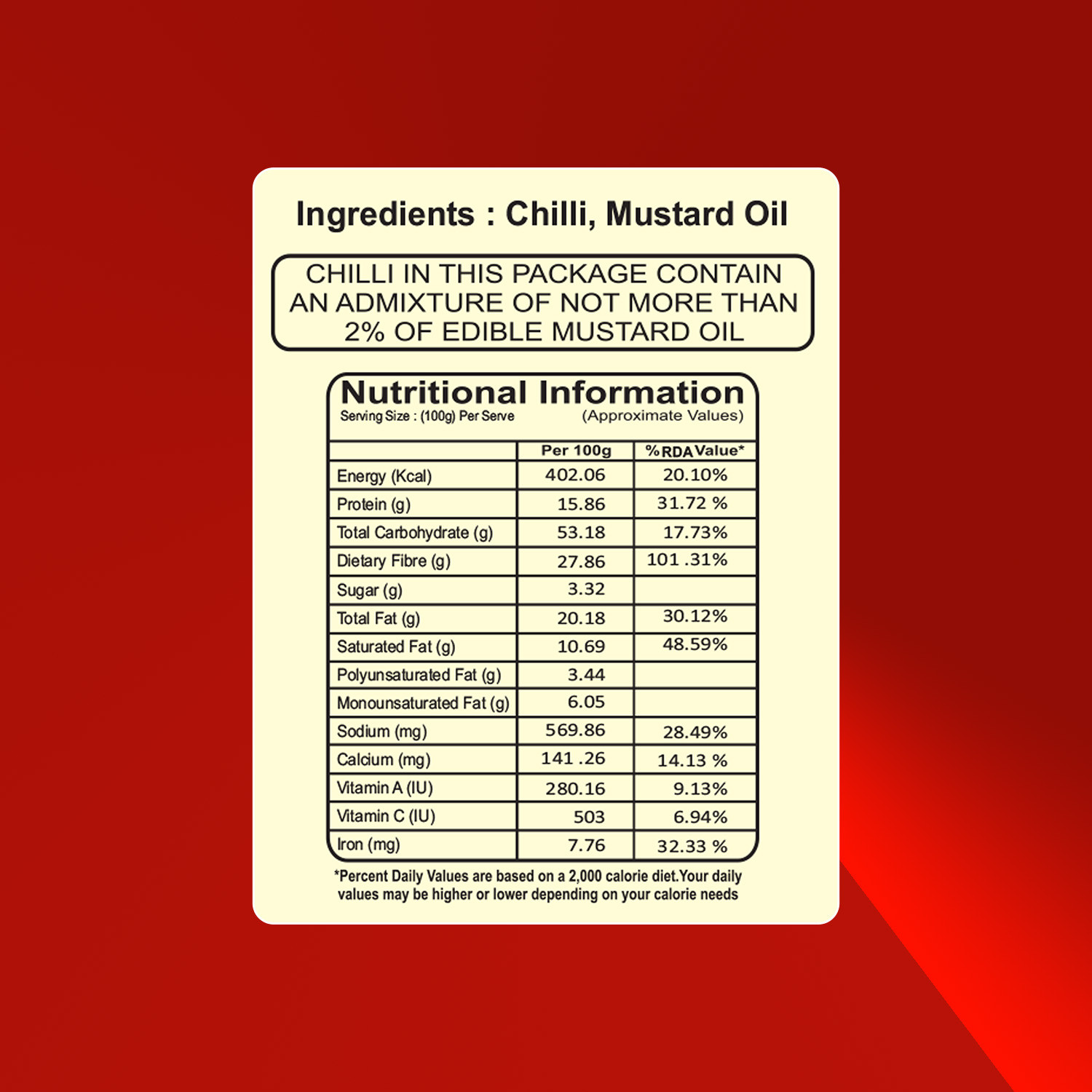 Taparia Longi Mirch Powder