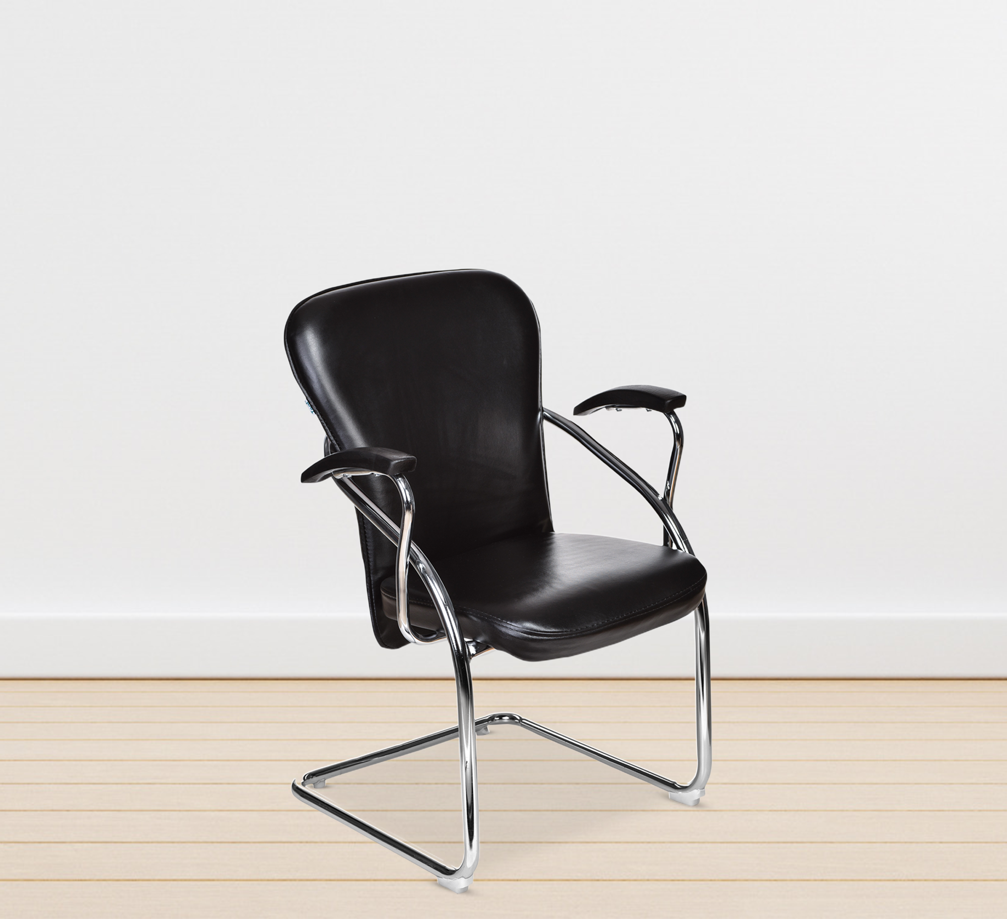 Teal Cosco Visitor Chair - Black