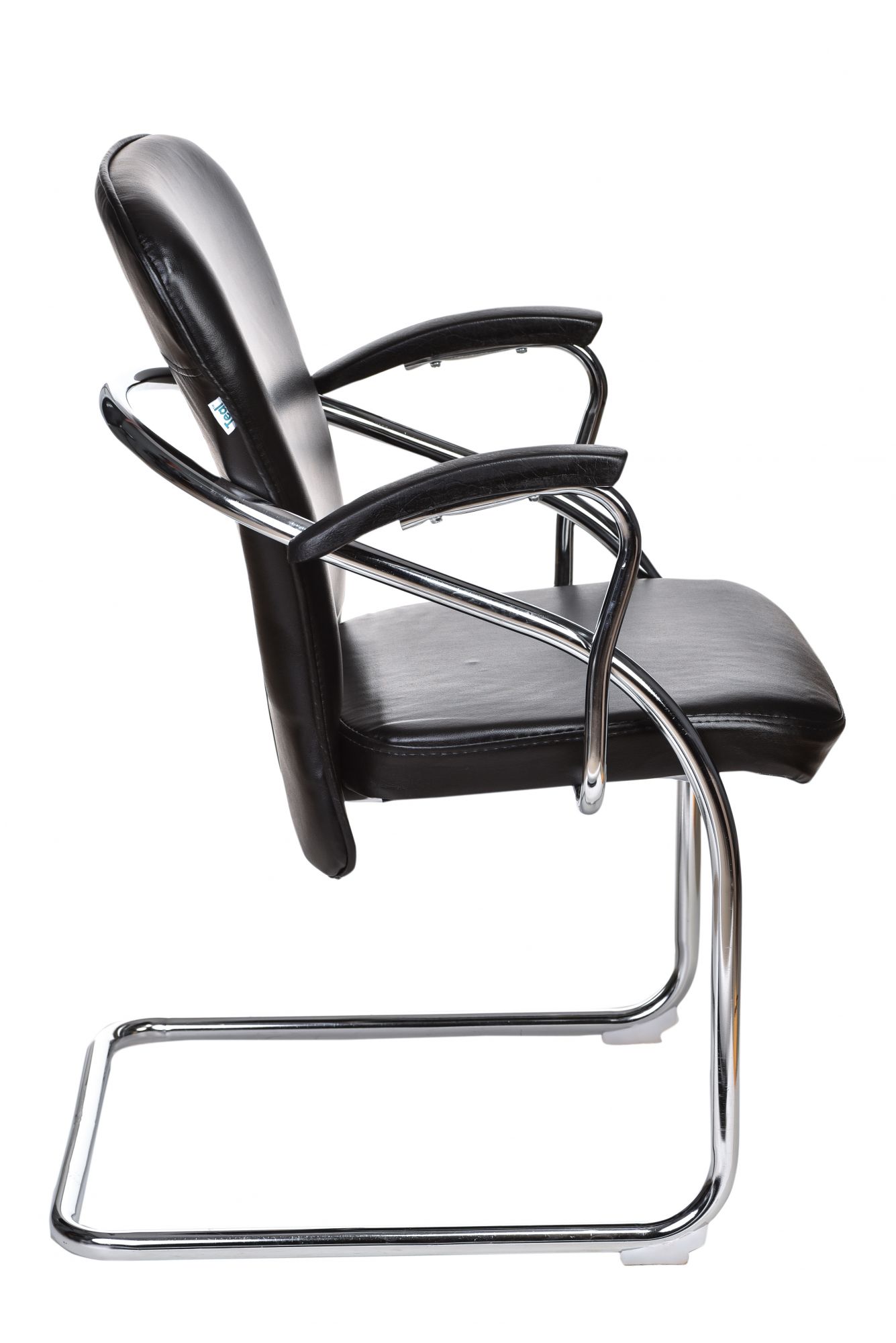 Teal Cosco Visitor Chair - Black