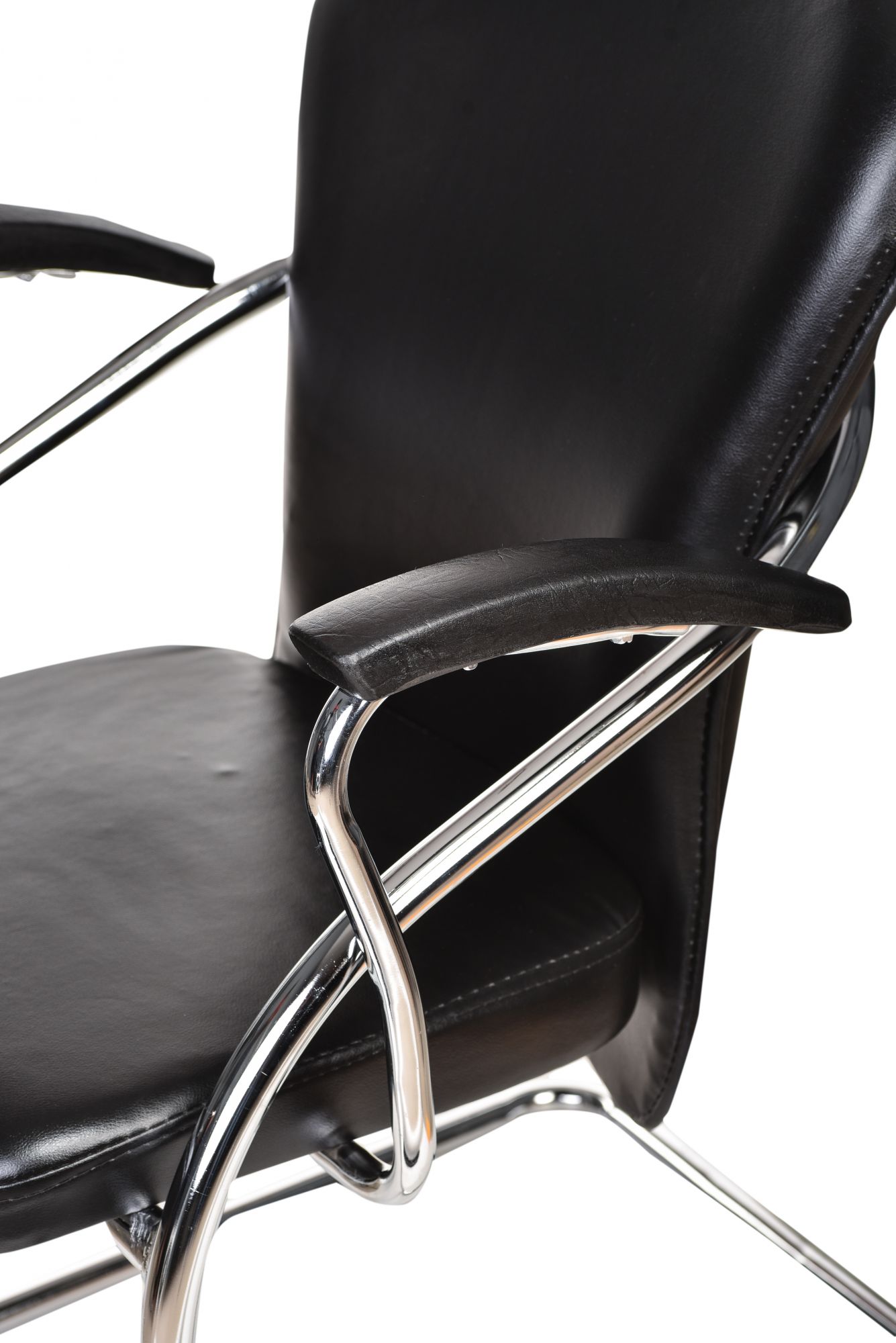 Teal Cosco Visitor Chair - Black