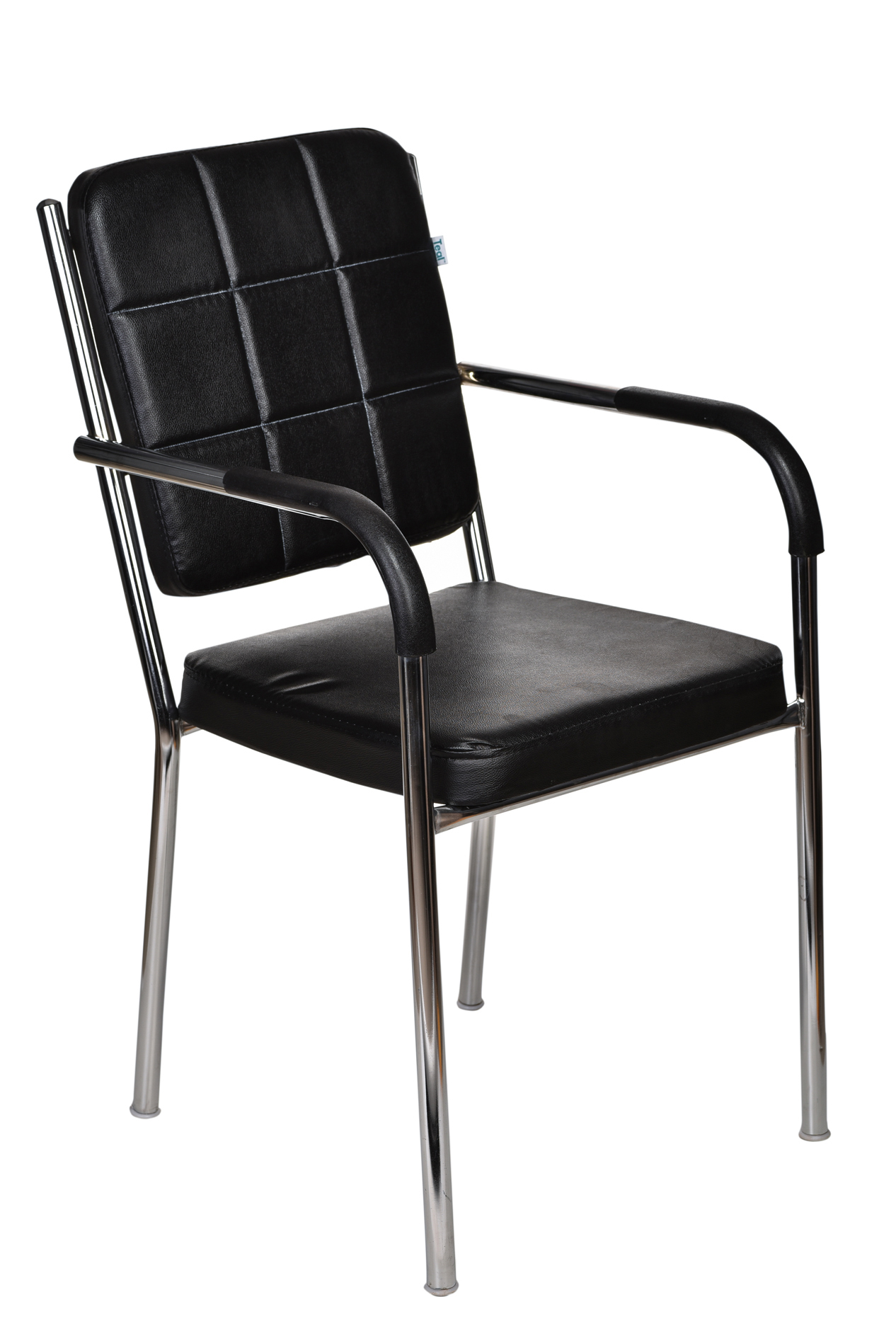 Teal Lorenzo Visitor Chair - Black