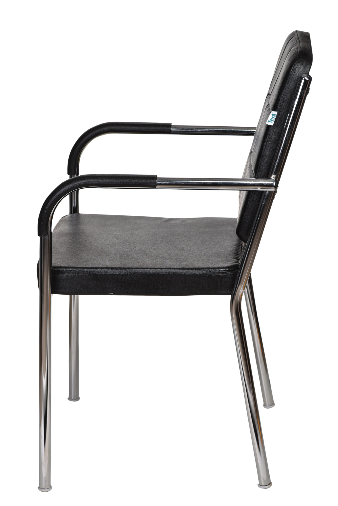 Teal Lorenzo Visitor Chair - Black
